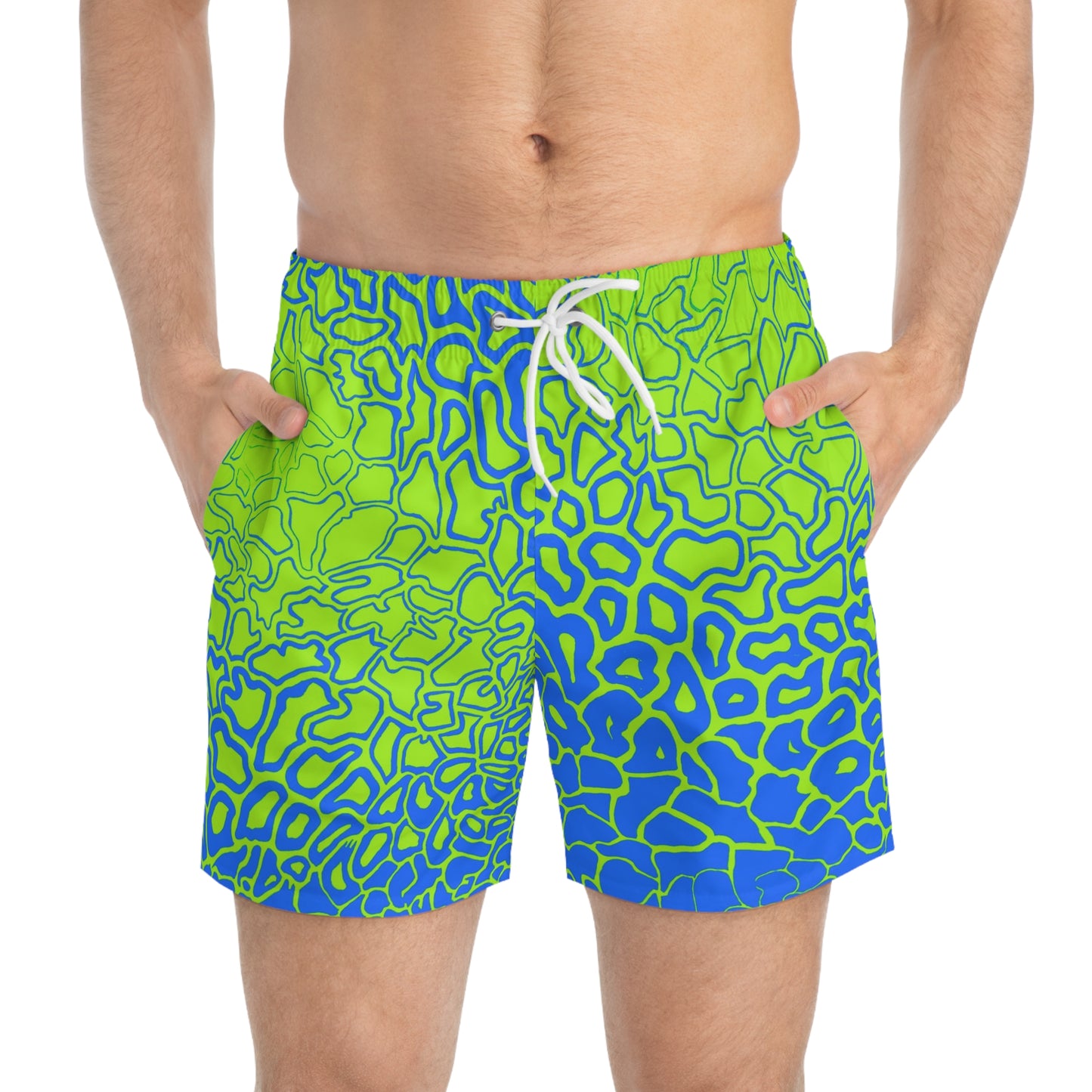 Pressure Vibrant Swim Trunks - Colorful Beach Shorts for Summer Fun, Pool Party Essentials, Vacation Wear, Ocean Adventures, Sports Swimwear