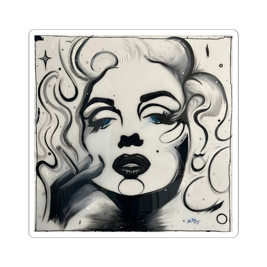 Marilyn - Stylish Kiss-Cut Stickers for Glam Lovers, Vintage Art Vinyl Stickers, Perfect for Laptops, Decor, Gifts, Home