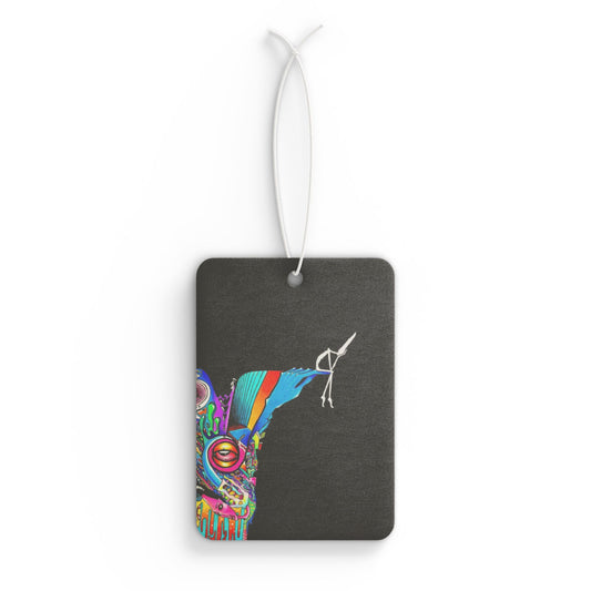 Wish You Could Join Me Colorful Car Air Freshener | Eco-Friendly Fragrance Tag, Funky Auto Decor, Gift Idea for New Drivers, Vibrant Auto Accessories