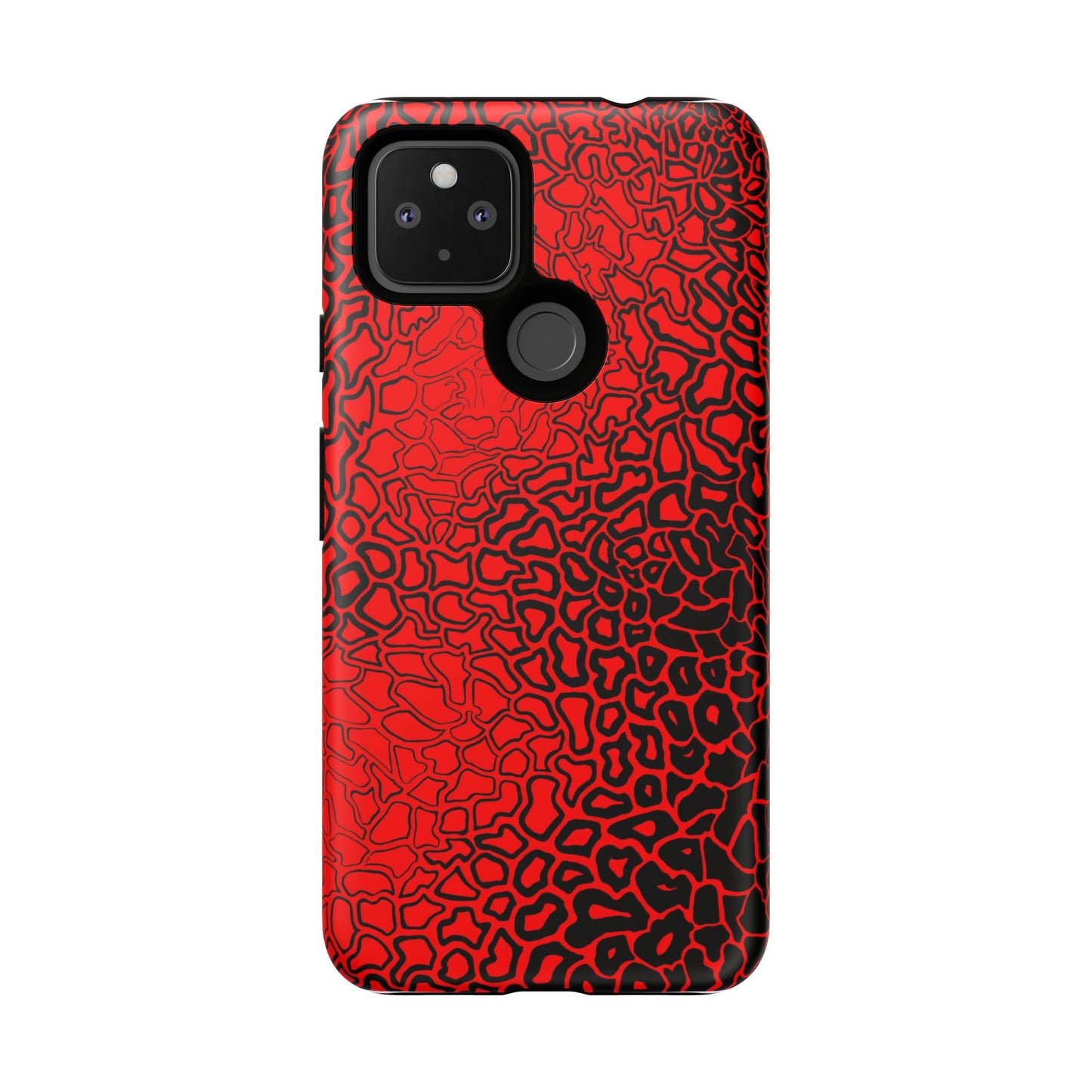 Pressure II Bold Phone Case - Tough Cases, Red Abstract Cell Phone Cover, Stylish Smartphone Protection, Unique Gift for Tech Lovers
