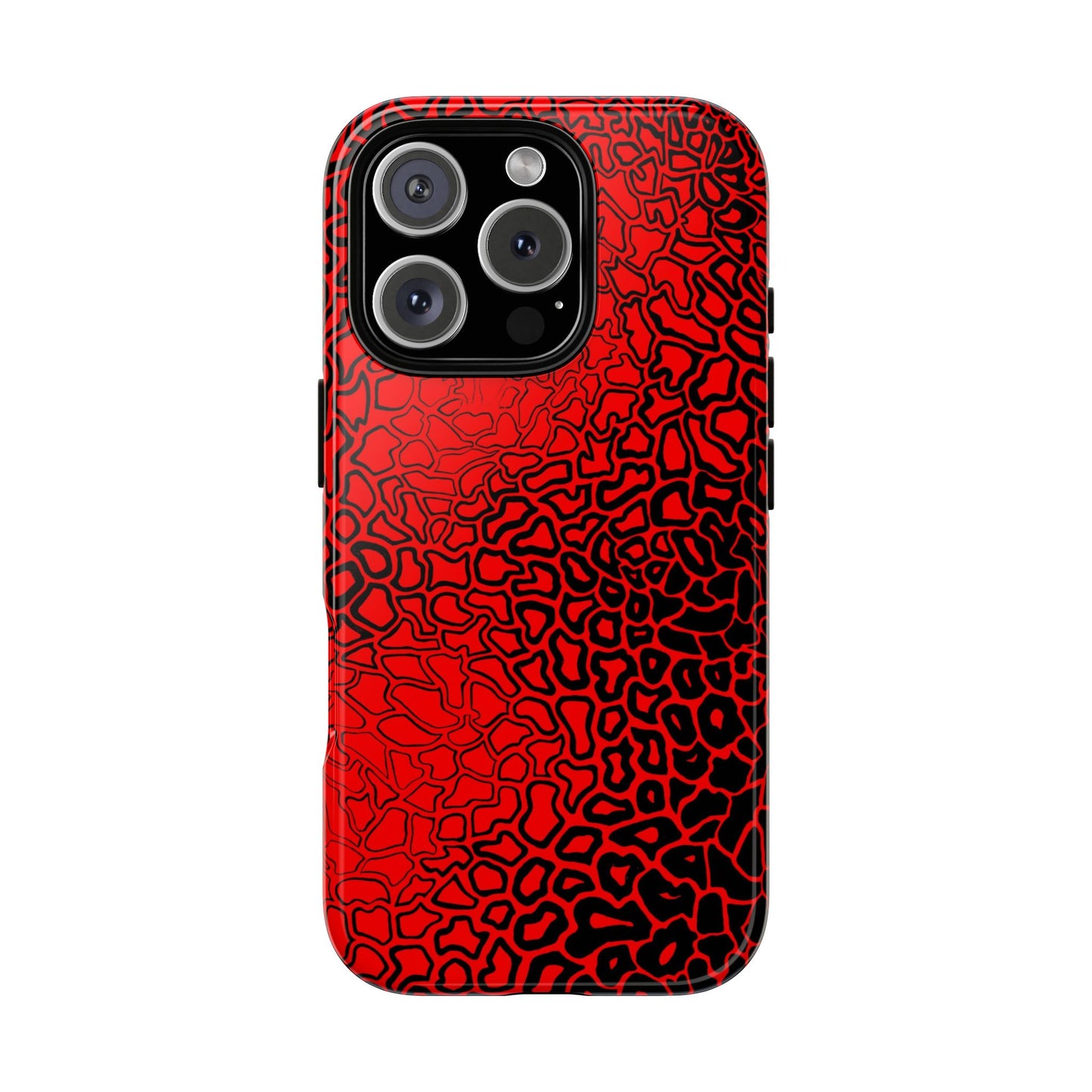 Pressure II Bold Phone Case - Tough Cases, Red Abstract Cell Phone Cover, Stylish Smartphone Protection, Unique Gift for Tech Lovers