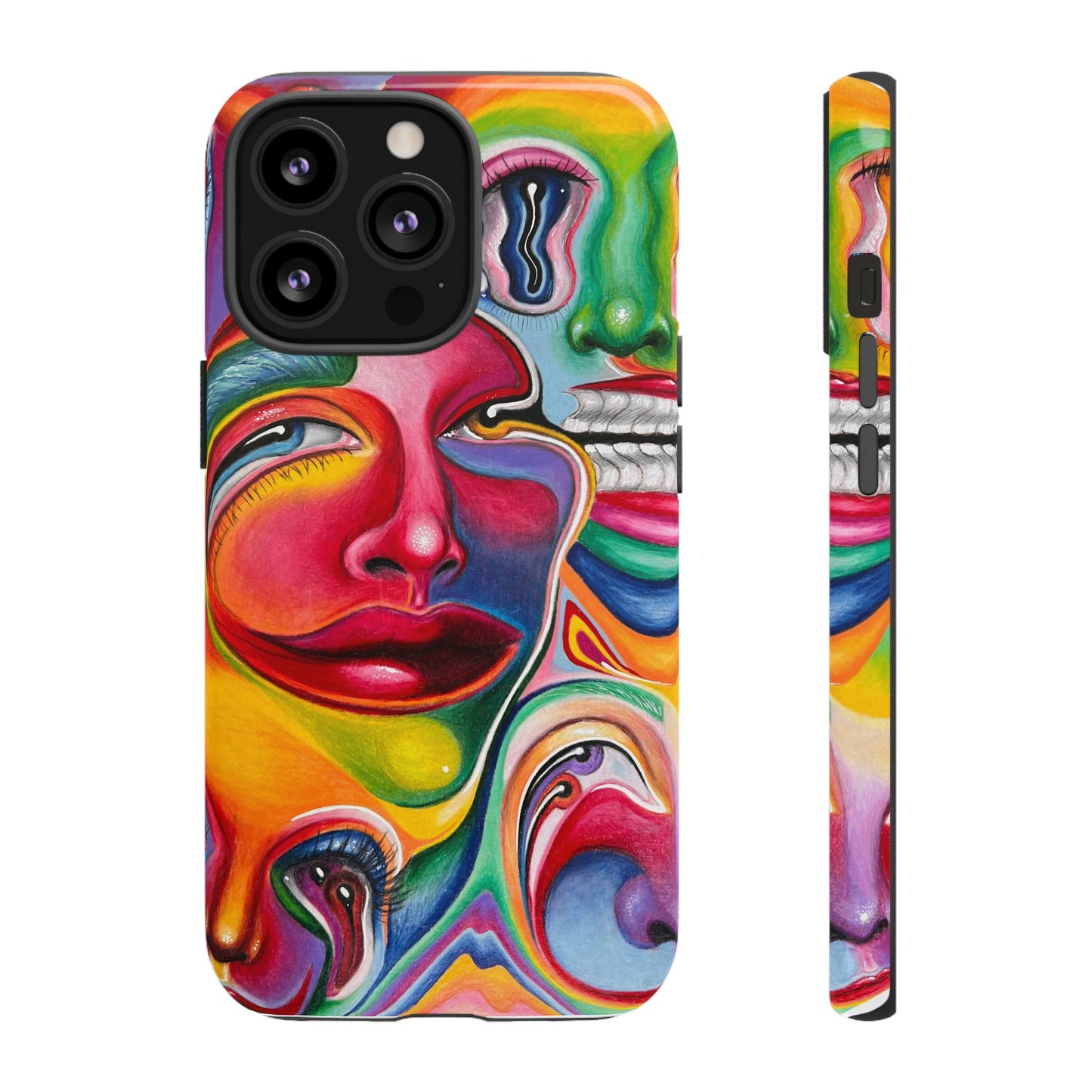 Melting ~ Trippy Phone Case Vibrant Art Phone Case | Colorful Abstract Design