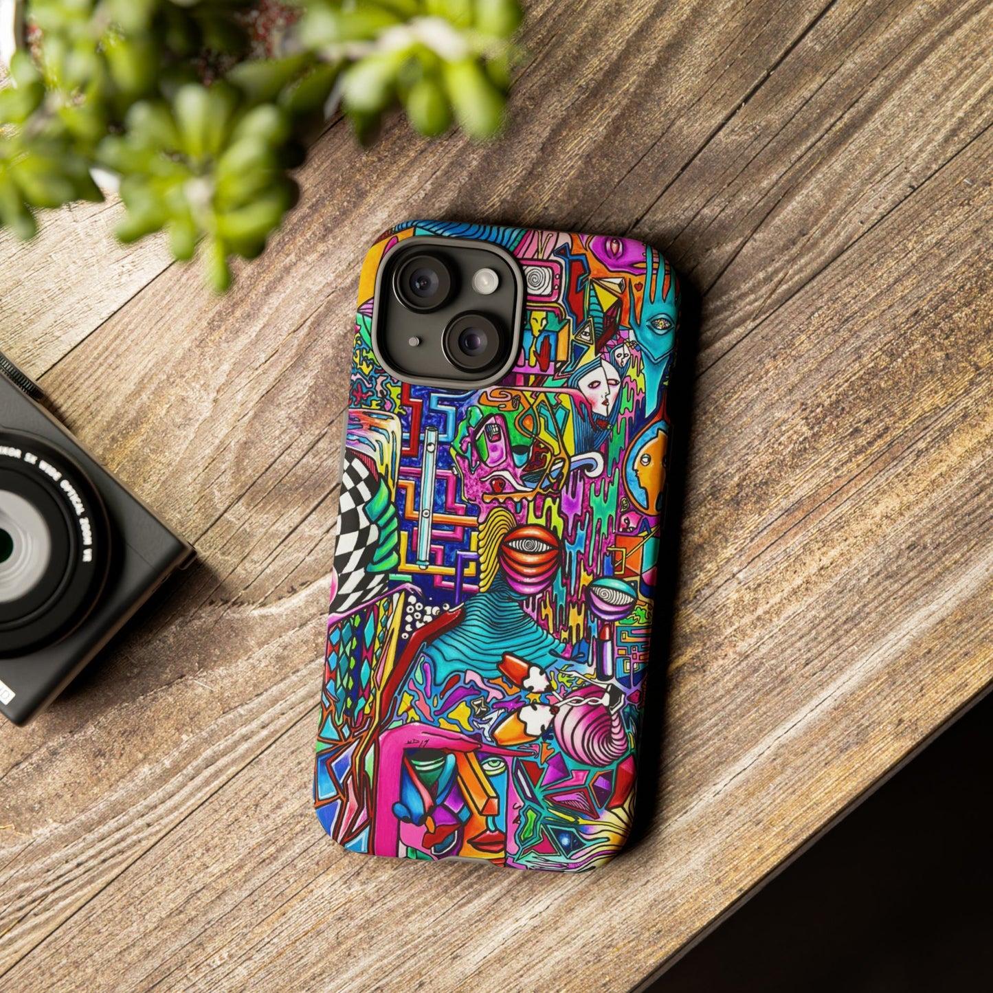 Dream World Vibrant Phone Case with Abstract Art | Tough Cases for Creative Souls, Colorful Accessories, Unique Gifts, Phone Protection, Artistic [...]