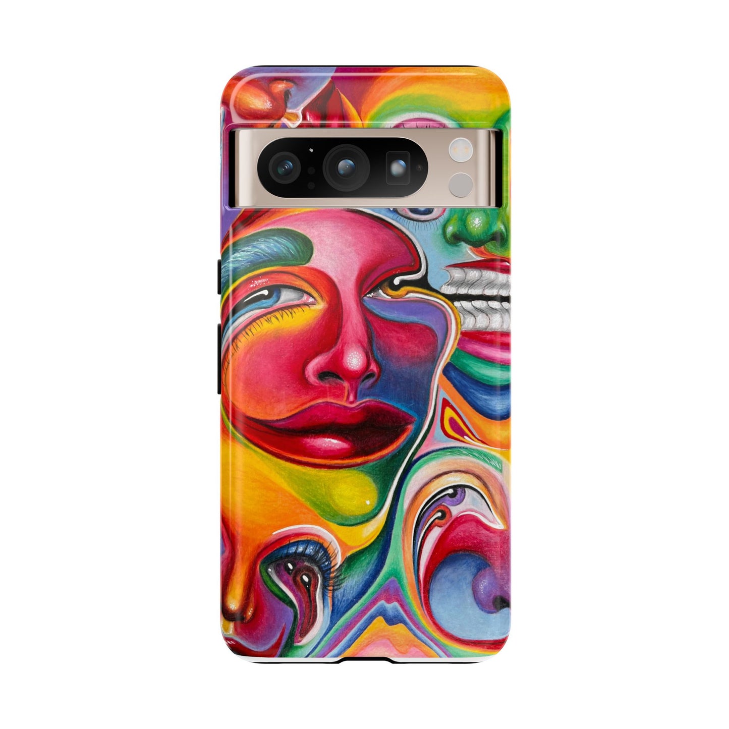 Melting ~ Trippy Phone Case Vibrant Art Phone Case | Colorful Abstract Design