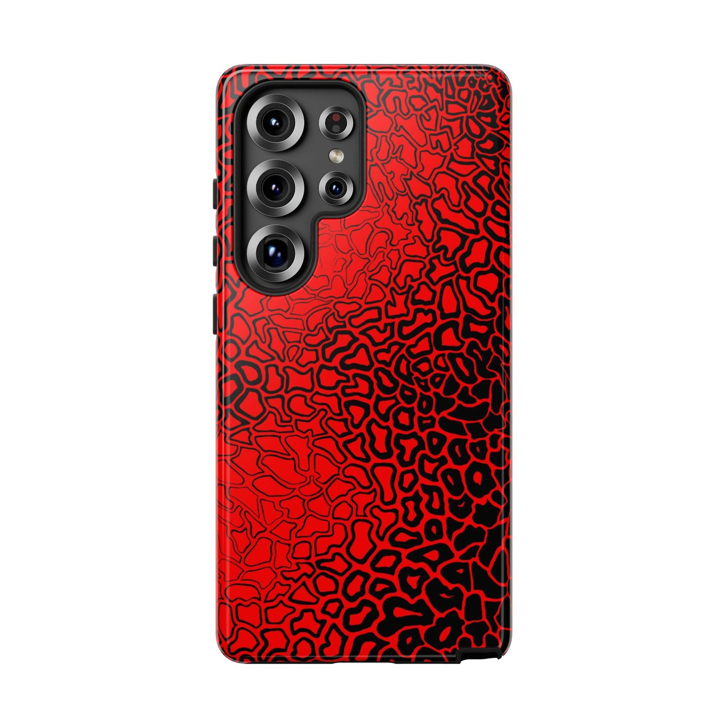 Pressure II Bold Phone Case - Tough Cases, Red Abstract Cell Phone Cover, Stylish Smartphone Protection, Unique Gift for Tech Lovers