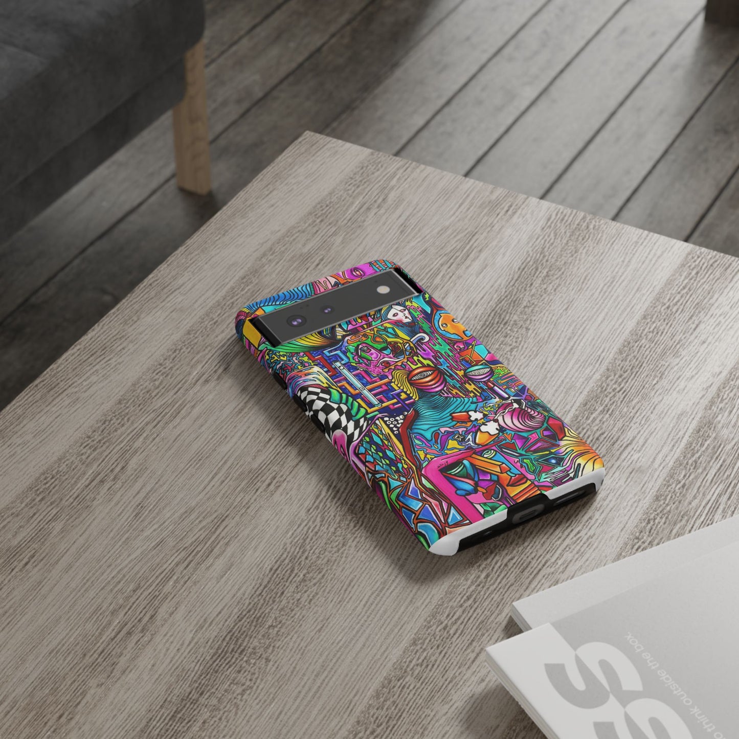 Dream World Vibrant Phone Case with Abstract Art | Tough Cases for Creative Souls, Colorful Accessories, Unique Gifts, Phone Protection, Artistic [...]