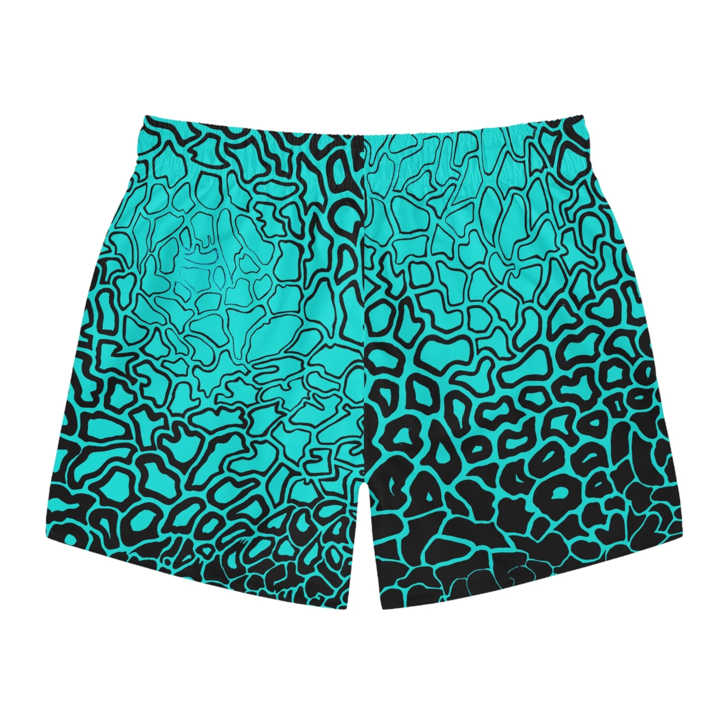 Pressure Vibrant AOP Swim Trunks, Summer Beachwear, Pool Party Essentials, Men's Swim Shorts, Vacation Outfit, Trendy Swimwear
