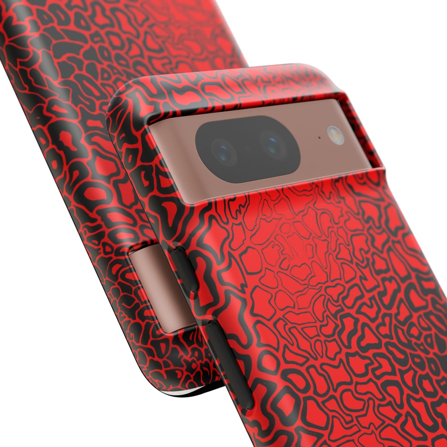 Pressure II Bold Phone Case - Tough Cases, Red Abstract Cell Phone Cover, Stylish Smartphone Protection, Unique Gift for Tech Lovers