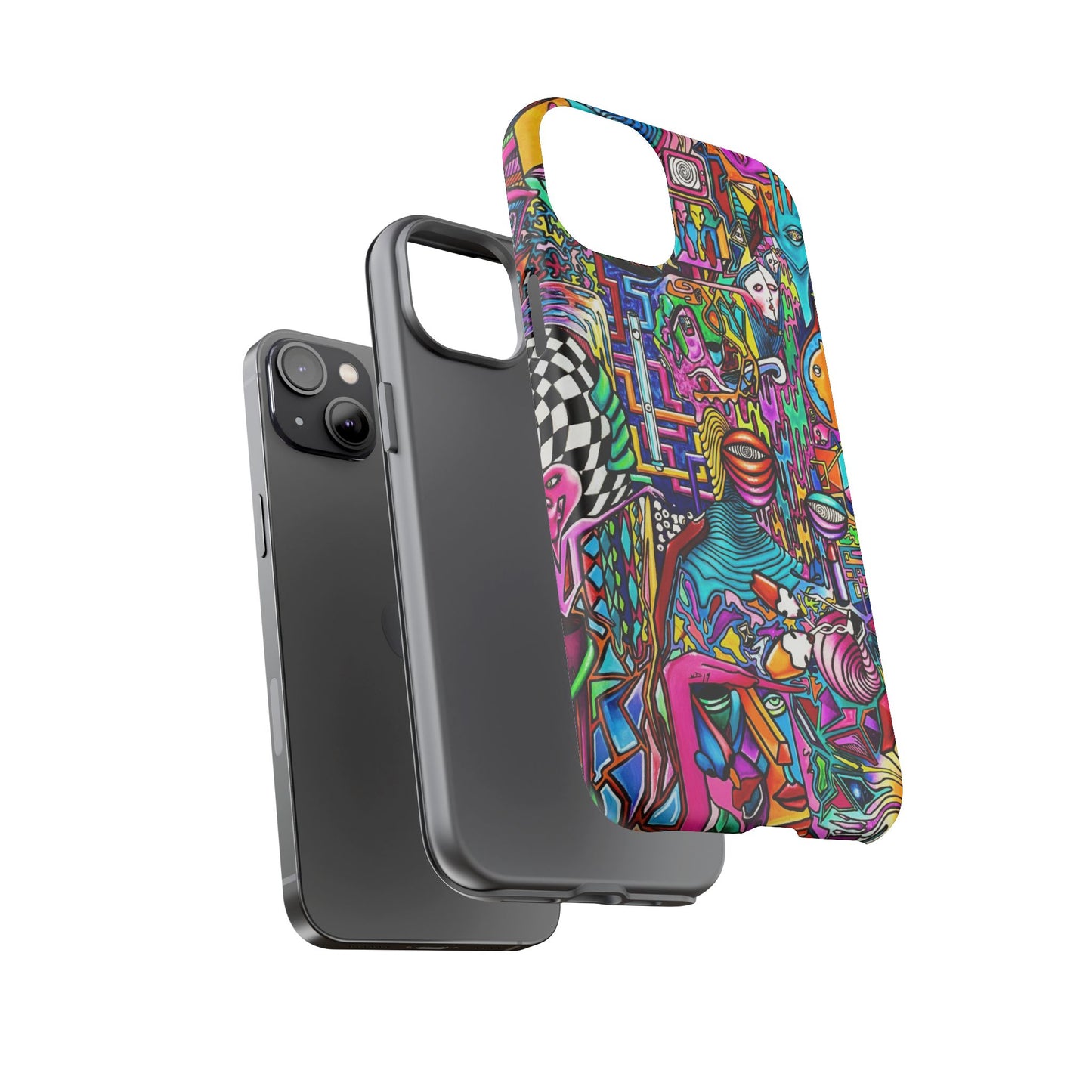 Dream World Vibrant Phone Case with Abstract Art | Tough Cases for Creative Souls, Colorful Accessories, Unique Gifts, Phone Protection, Artistic [...]