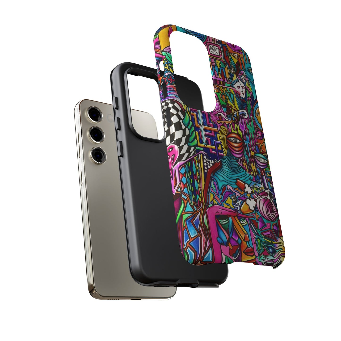 Dream World Vibrant Phone Case with Abstract Art | Tough Cases for Creative Souls, Colorful Accessories, Unique Gifts, Phone Protection, Artistic [...]
