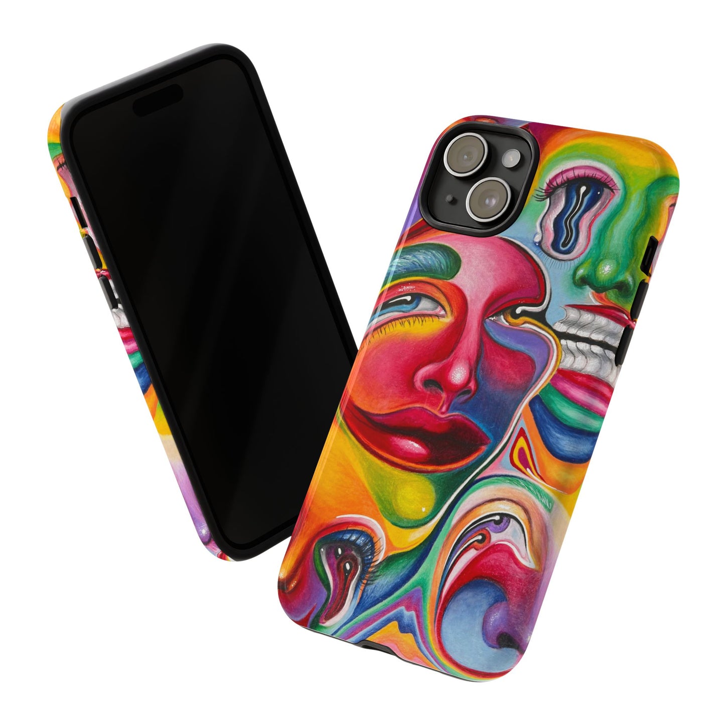 Melting ~ Trippy Phone Case Vibrant Art Phone Case | Colorful Abstract Design