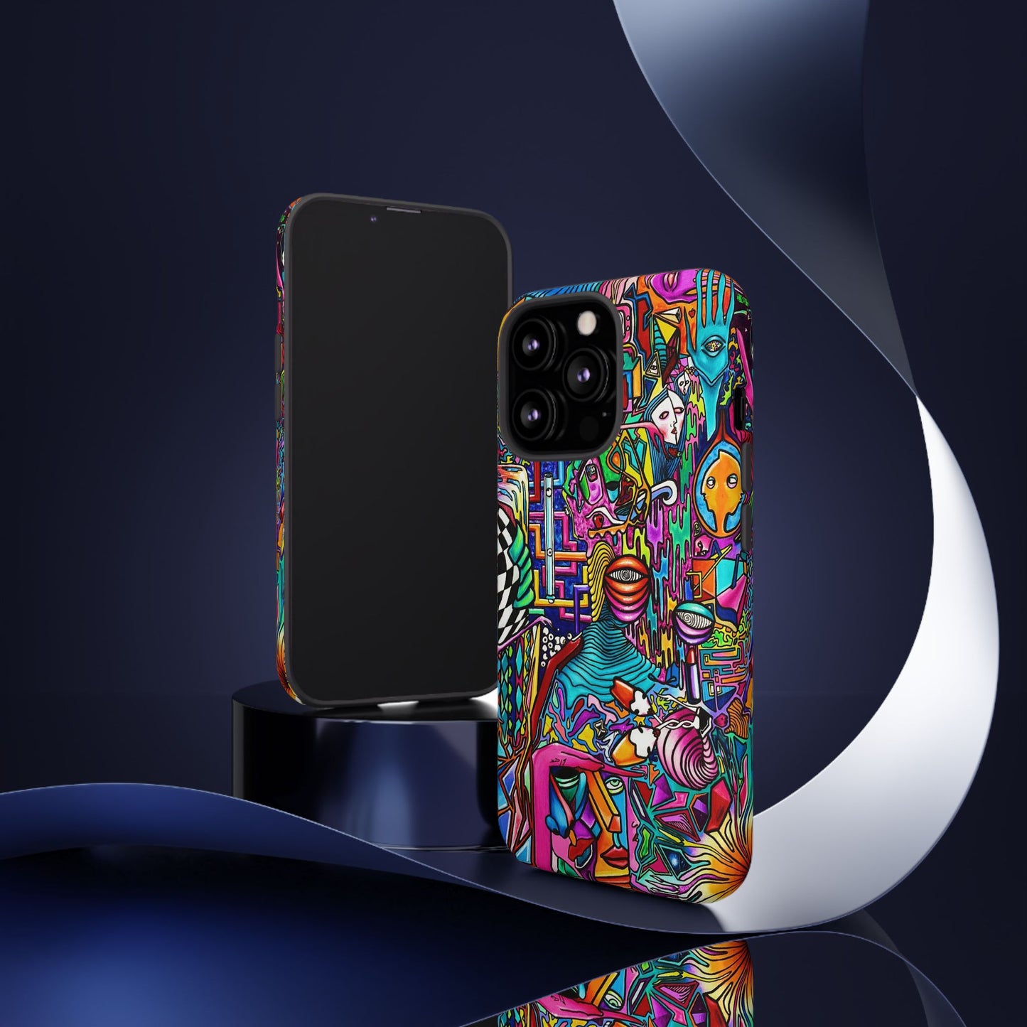 Dream World Vibrant Phone Case with Abstract Art | Tough Cases for Creative Souls, Colorful Accessories, Unique Gifts, Phone Protection, Artistic [...]