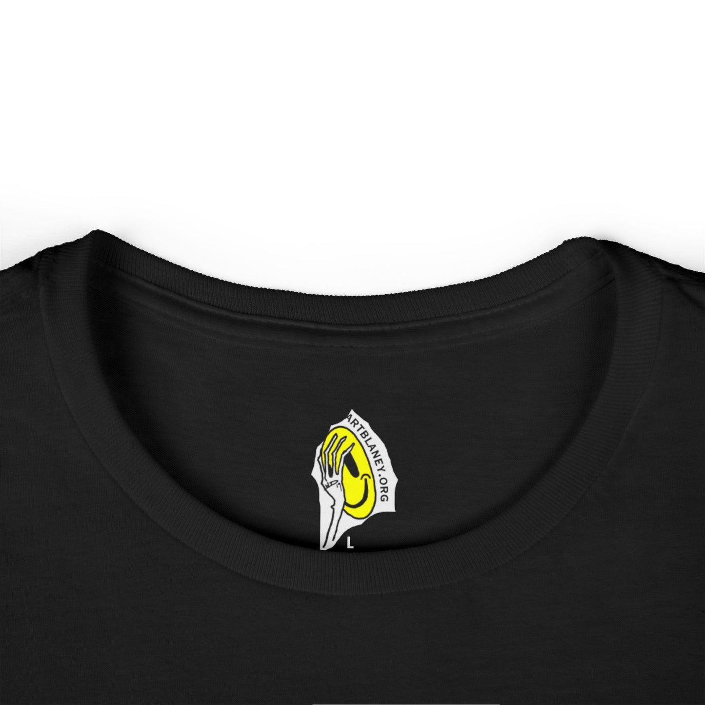 Mr. Smiley ~ Softstyle Tee for Women  by Art By Laney