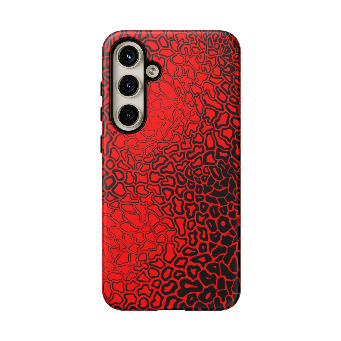 Pressure II Bold Phone Case - Tough Cases, Red Abstract Cell Phone Cover, Stylish Smartphone Protection, Unique Gift for Tech Lovers