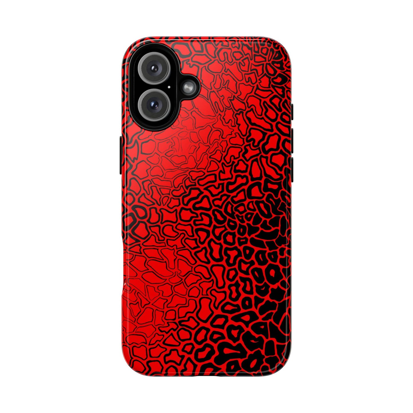 Pressure II Bold Phone Case - Tough Cases, Red Abstract Cell Phone Cover, Stylish Smartphone Protection, Unique Gift for Tech Lovers