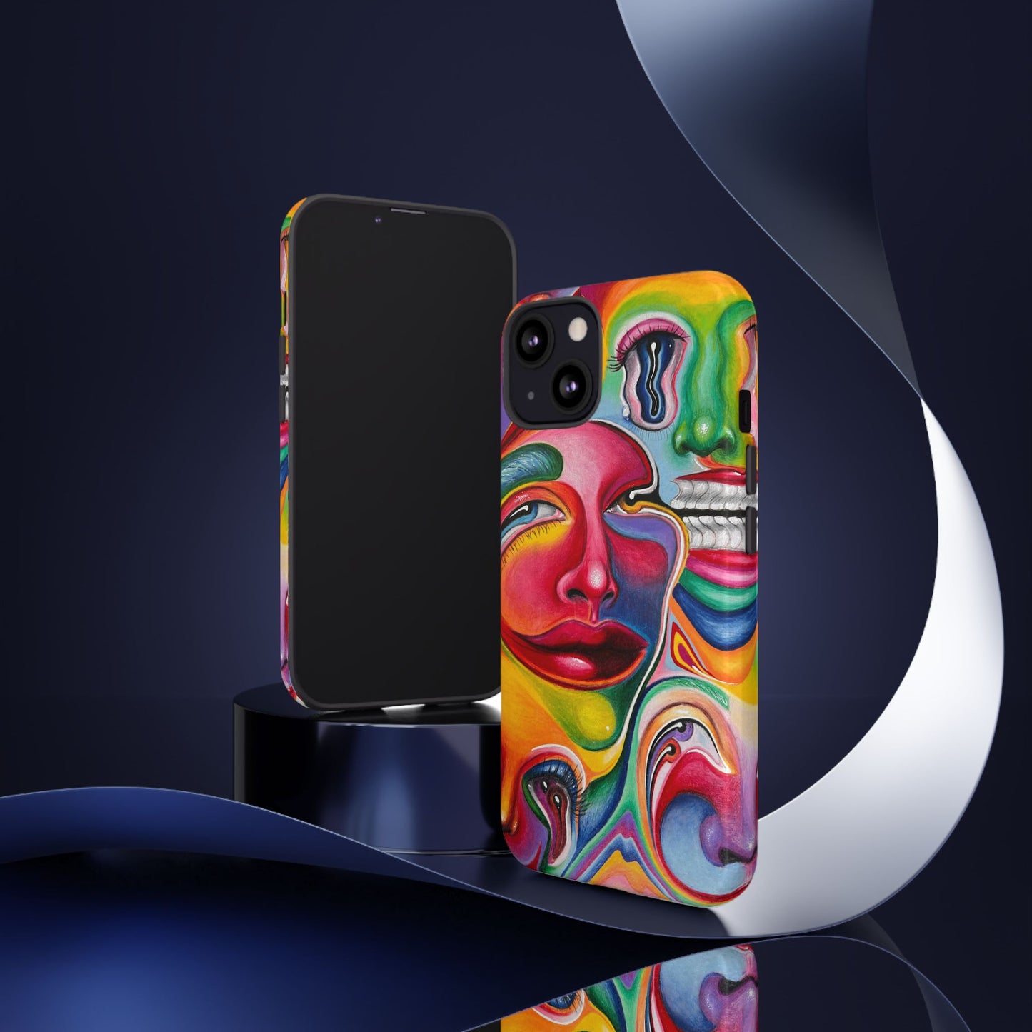 Melting ~ Trippy Phone Case Vibrant Art Phone Case | Colorful Abstract Design
