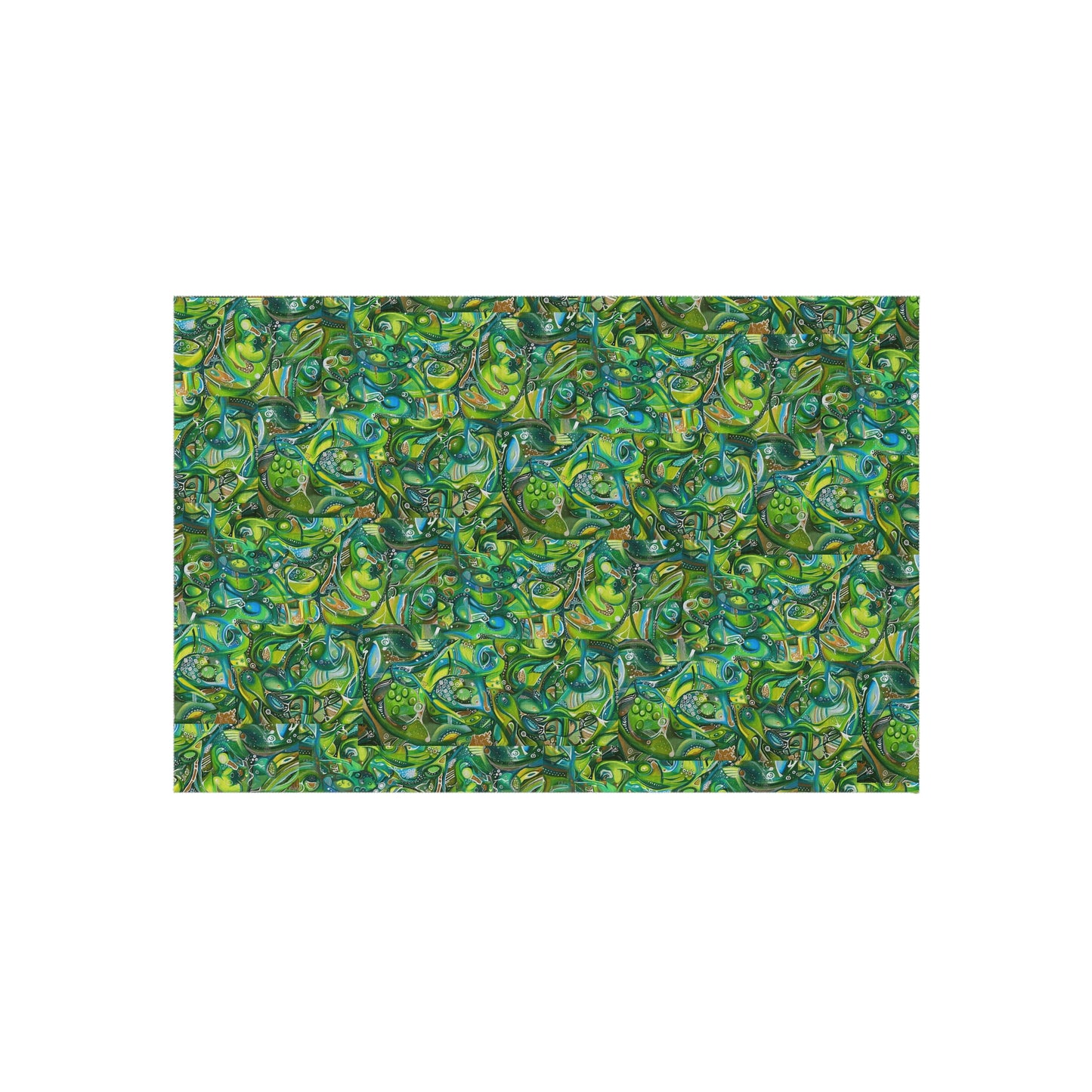 Sweet Greens ~ Vibrant Rug by Art By Laney
