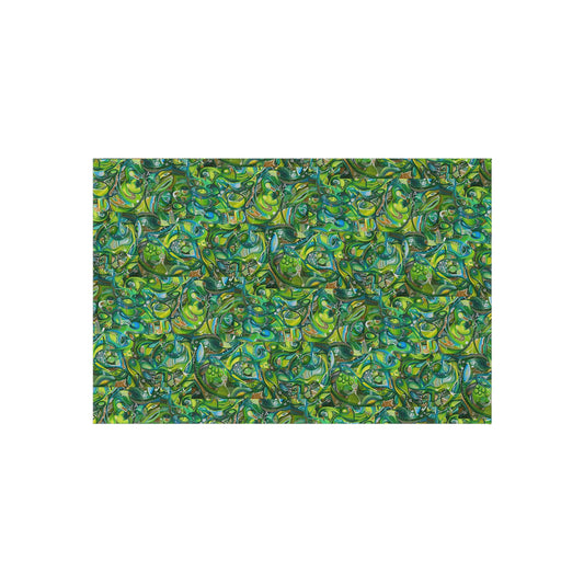 Sweet Greens ~ Vibrant Rug by Art By Laney