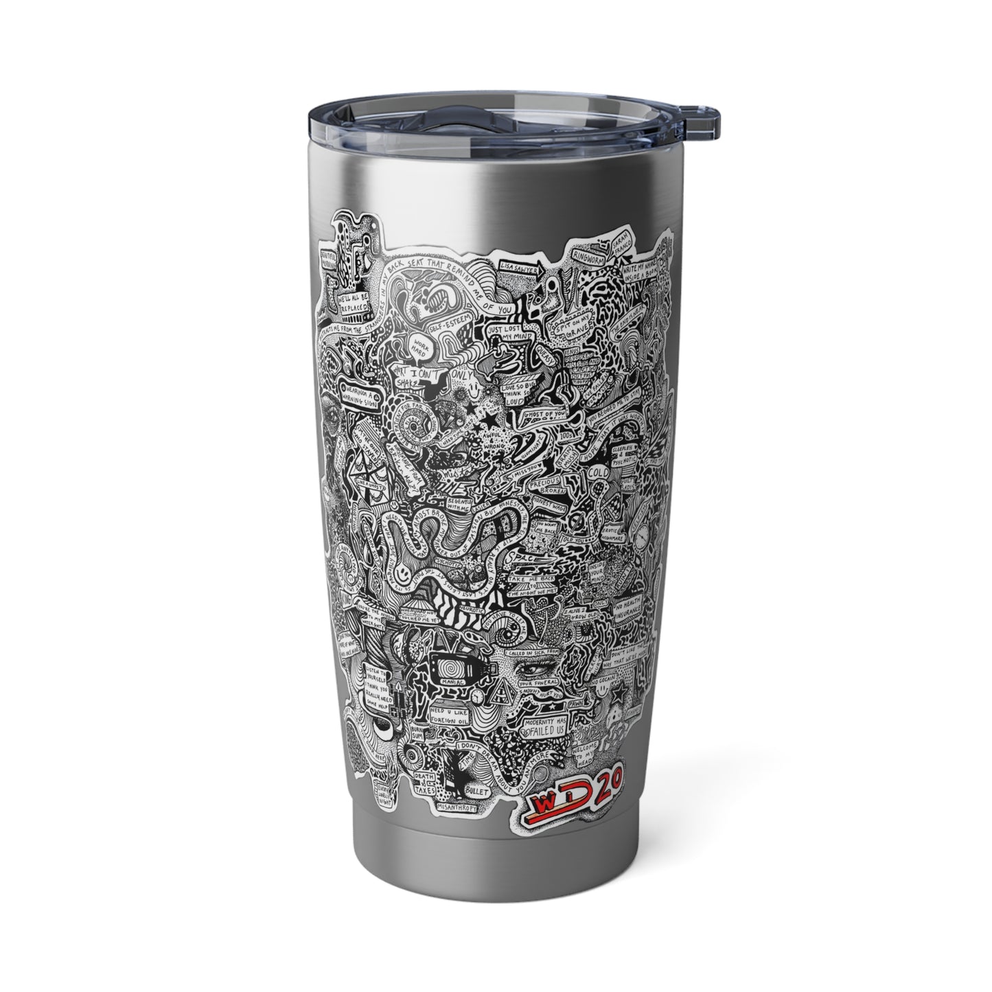 Big Doodle Vagabond Adventure 20 oz Tumbler by Art By Laney
