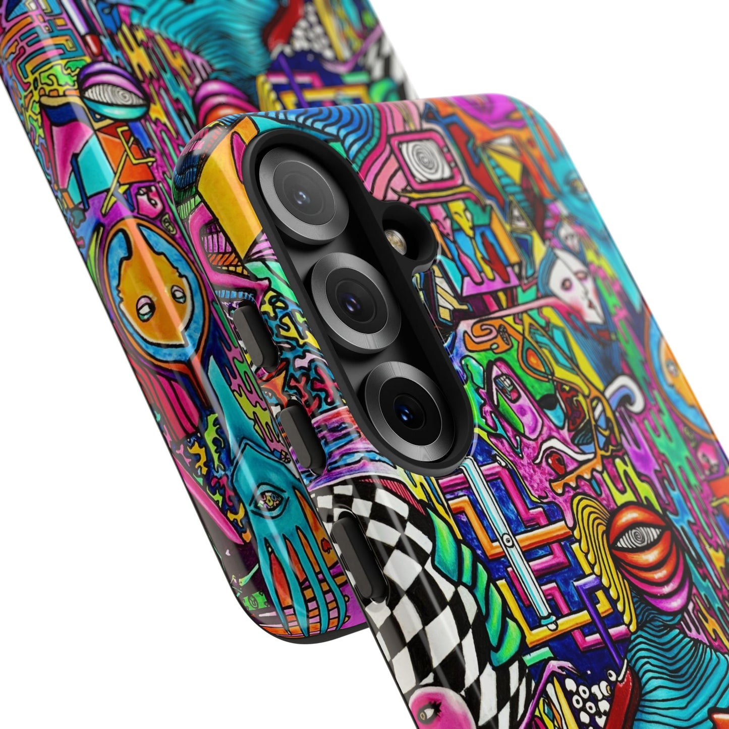 Dream World Vibrant Phone Case with Abstract Art | Tough Cases for Creative Souls, Colorful Accessories, Unique Gifts, Phone Protection, Artistic [...]