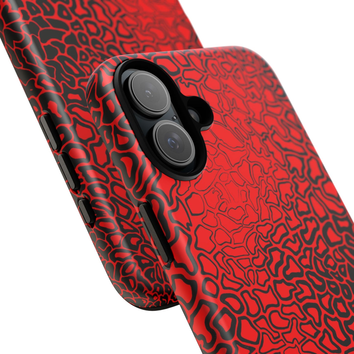 Pressure II Bold Phone Case - Tough Cases, Red Abstract Cell Phone Cover, Stylish Smartphone Protection, Unique Gift for Tech Lovers
