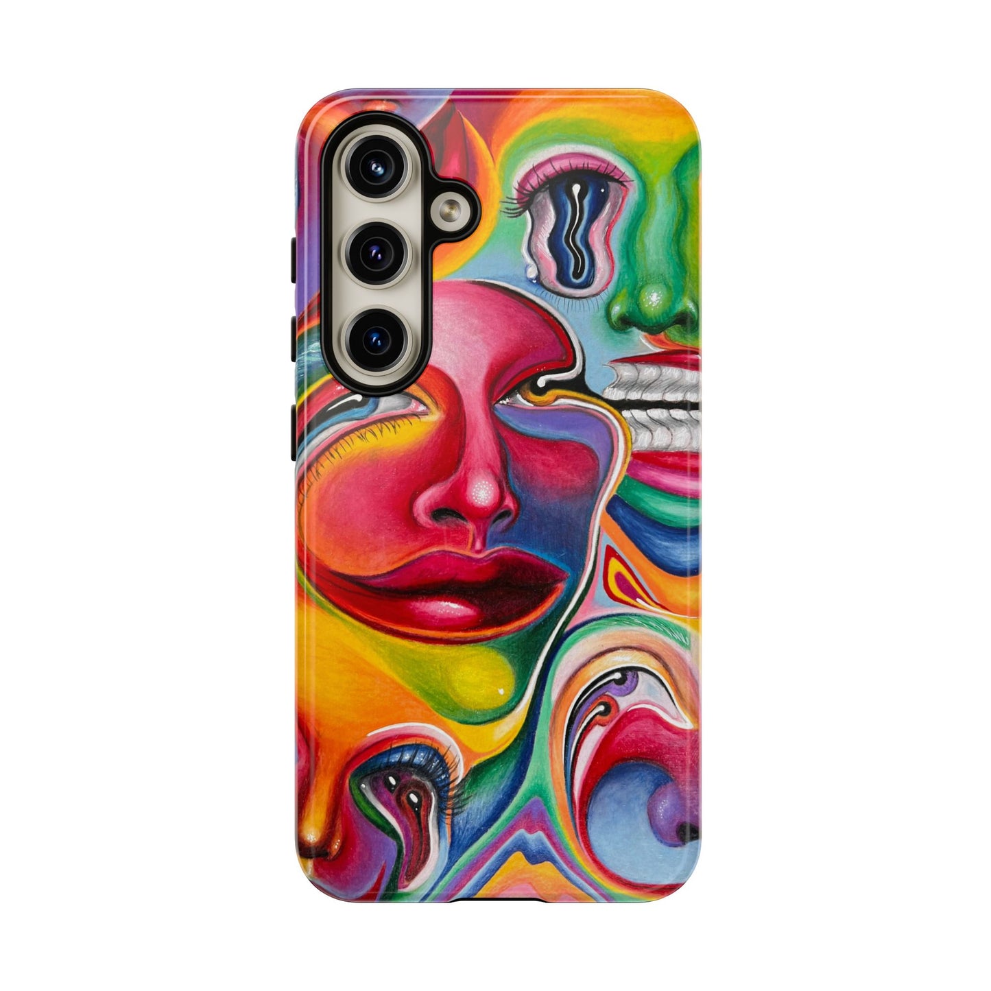 Melting ~ Trippy Phone Case Vibrant Art Phone Case | Colorful Abstract Design