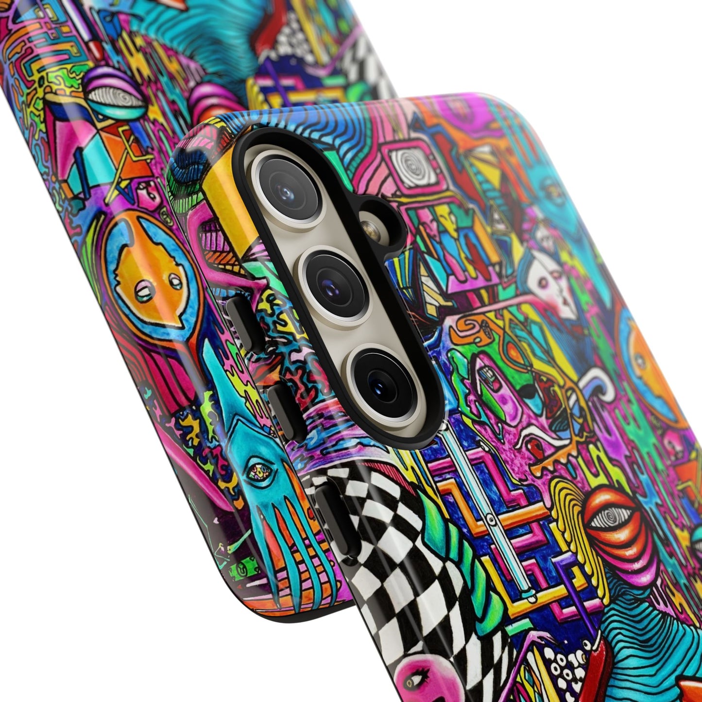Dream World Vibrant Phone Case with Abstract Art | Tough Cases for Creative Souls, Colorful Accessories, Unique Gifts, Phone Protection, Artistic [...]