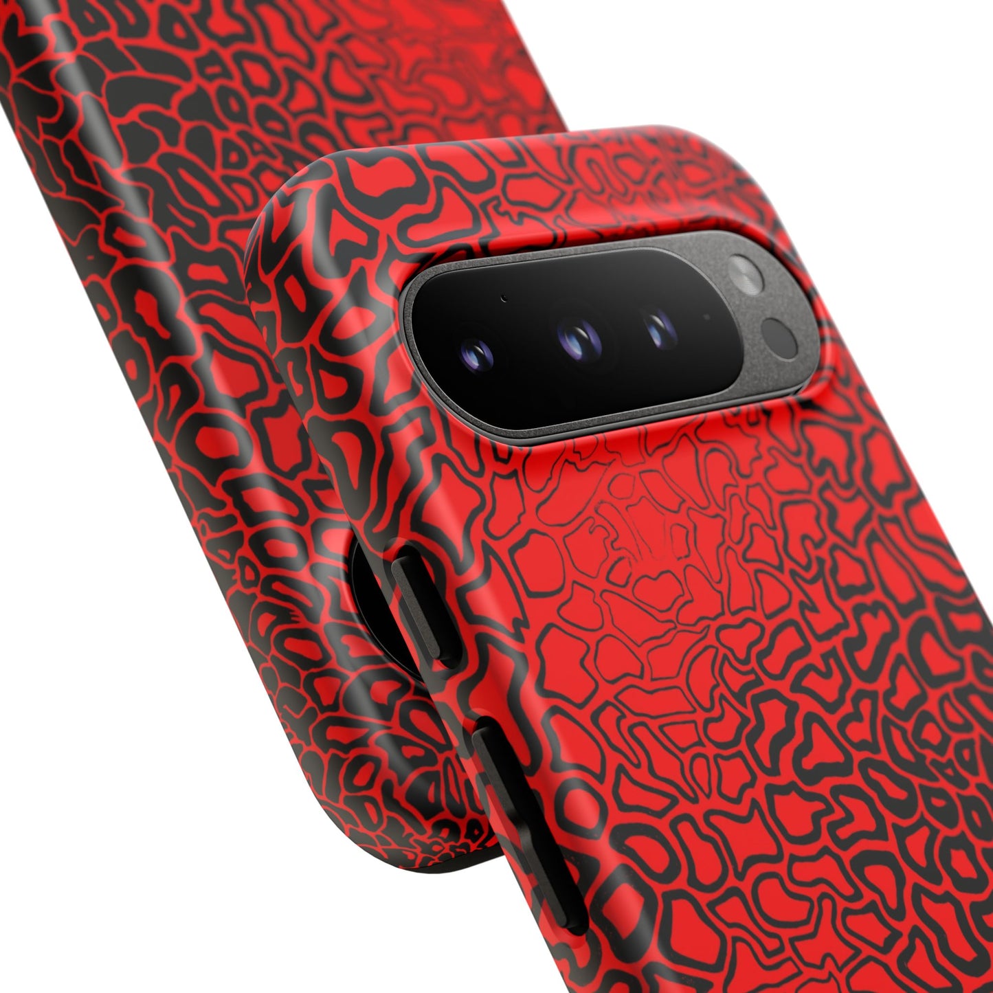 Pressure II Bold Phone Case - Tough Cases, Red Abstract Cell Phone Cover, Stylish Smartphone Protection, Unique Gift for Tech Lovers