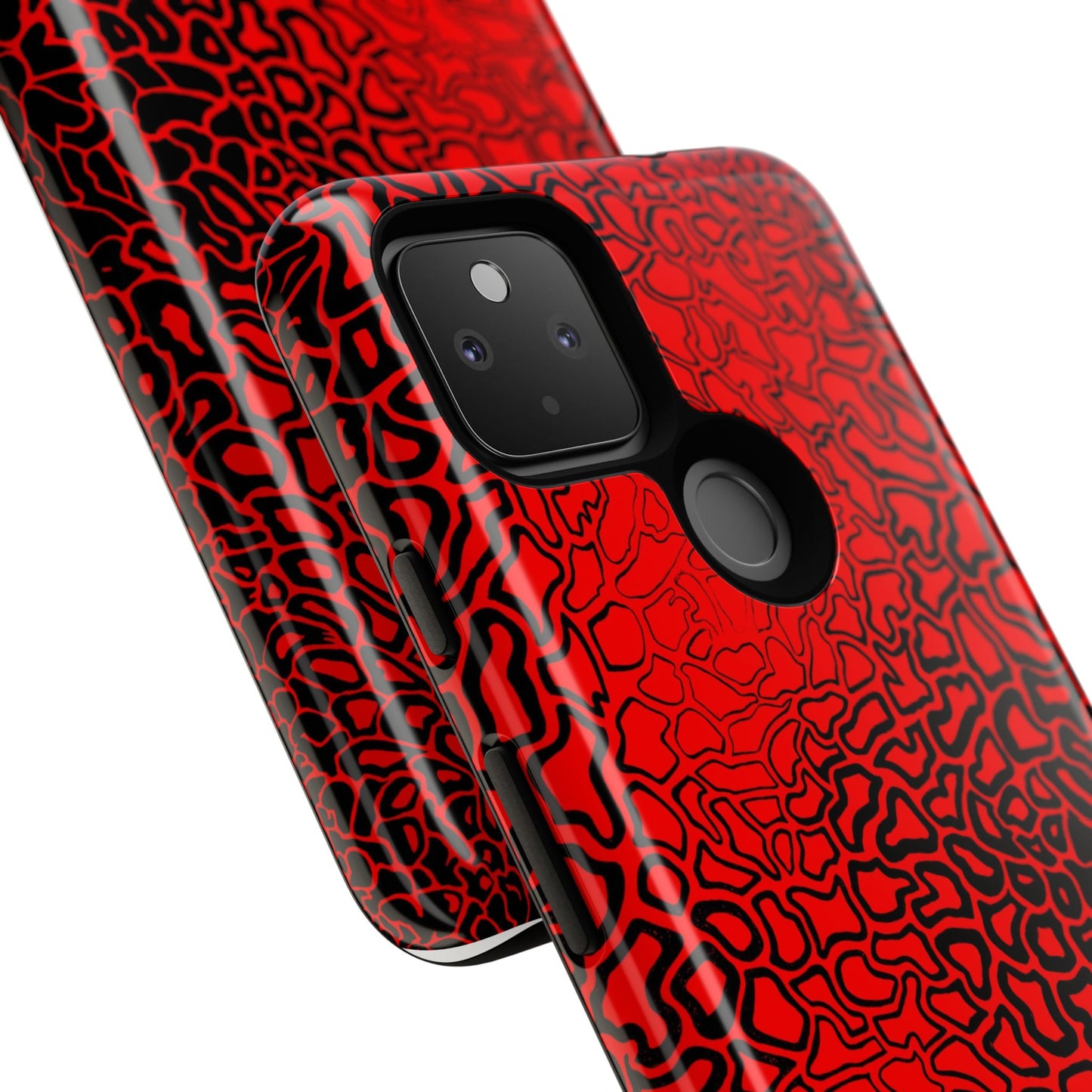 Pressure II Bold Phone Case - Tough Cases, Red Abstract Cell Phone Cover, Stylish Smartphone Protection, Unique Gift for Tech Lovers