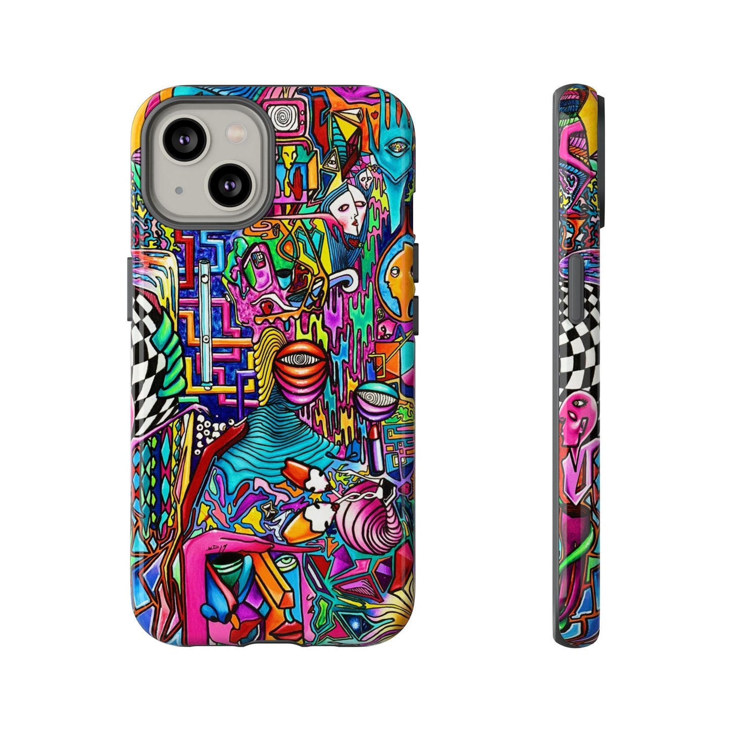 Dream World Vibrant Phone Case with Abstract Art | Tough Cases for Creative Souls, Colorful Accessories, Unique Gifts, Phone Protection, Artistic [...]