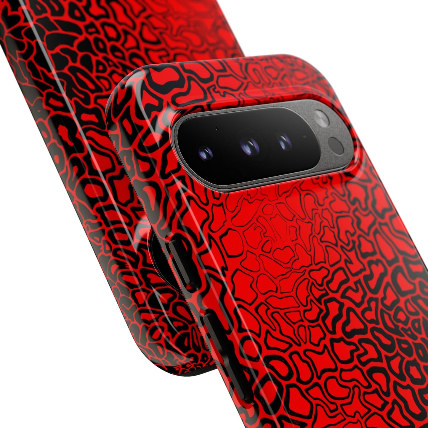 Pressure II Bold Phone Case - Tough Cases, Red Abstract Cell Phone Cover, Stylish Smartphone Protection, Unique Gift for Tech Lovers