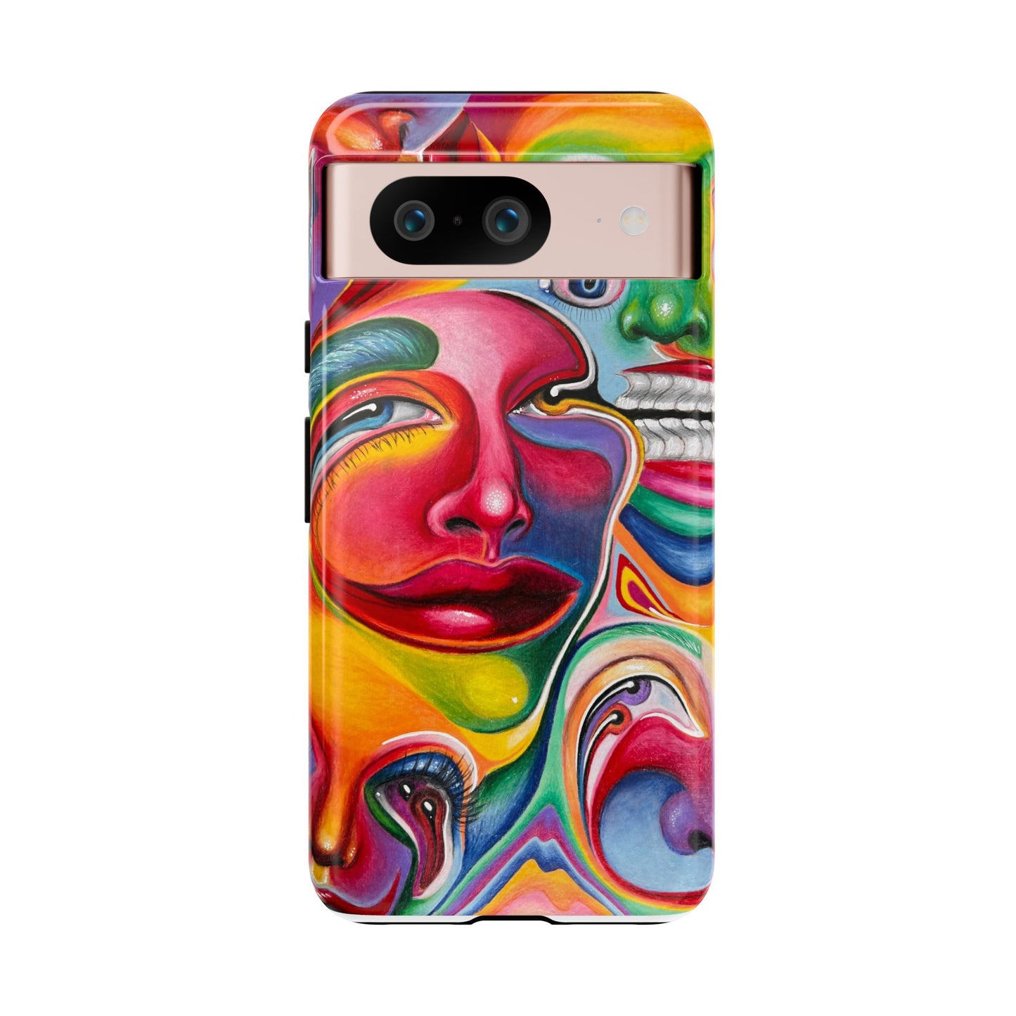 Melting ~ Trippy Phone Case Vibrant Art Phone Case | Colorful Abstract Design
