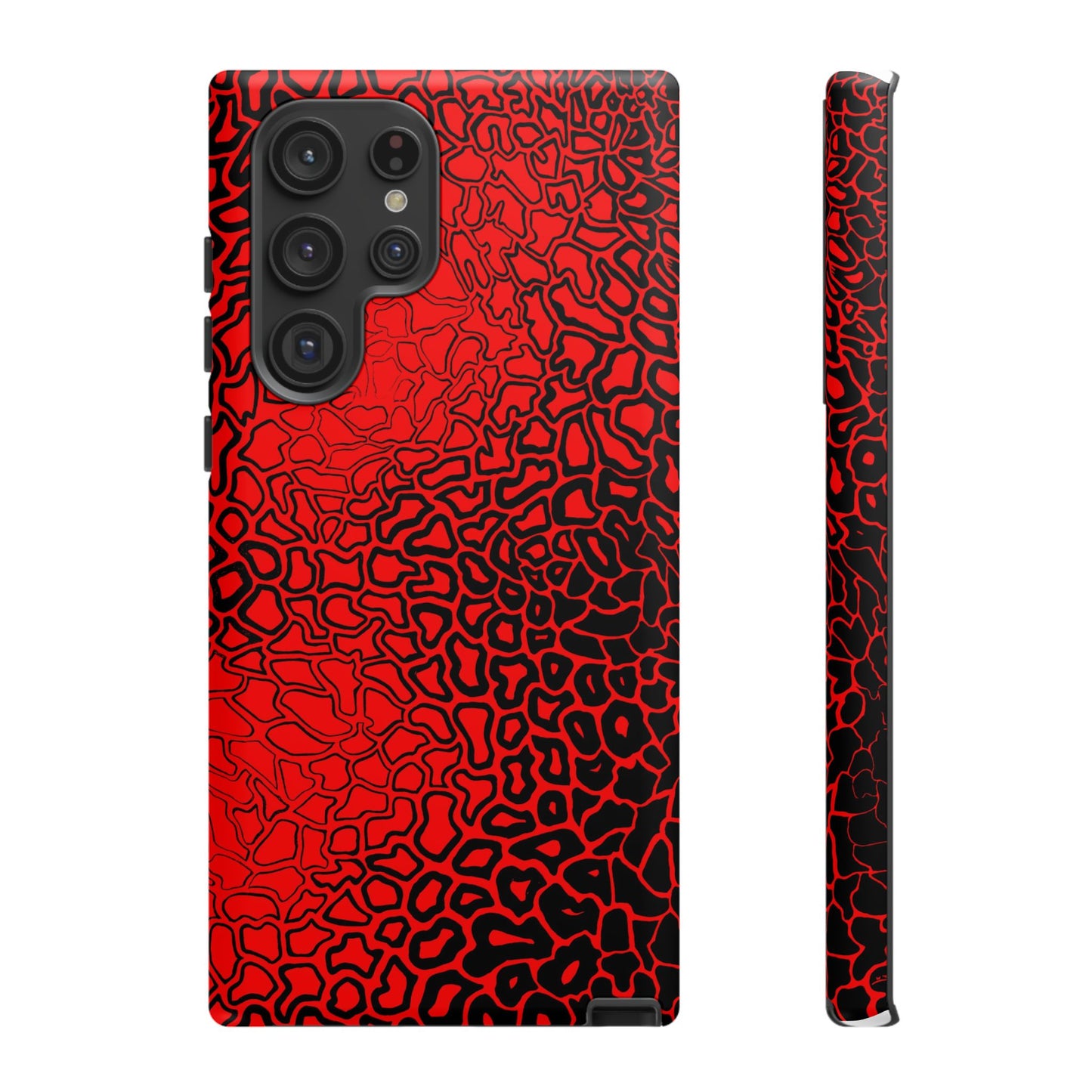 Pressure II Bold Phone Case - Tough Cases, Red Abstract Cell Phone Cover, Stylish Smartphone Protection, Unique Gift for Tech Lovers