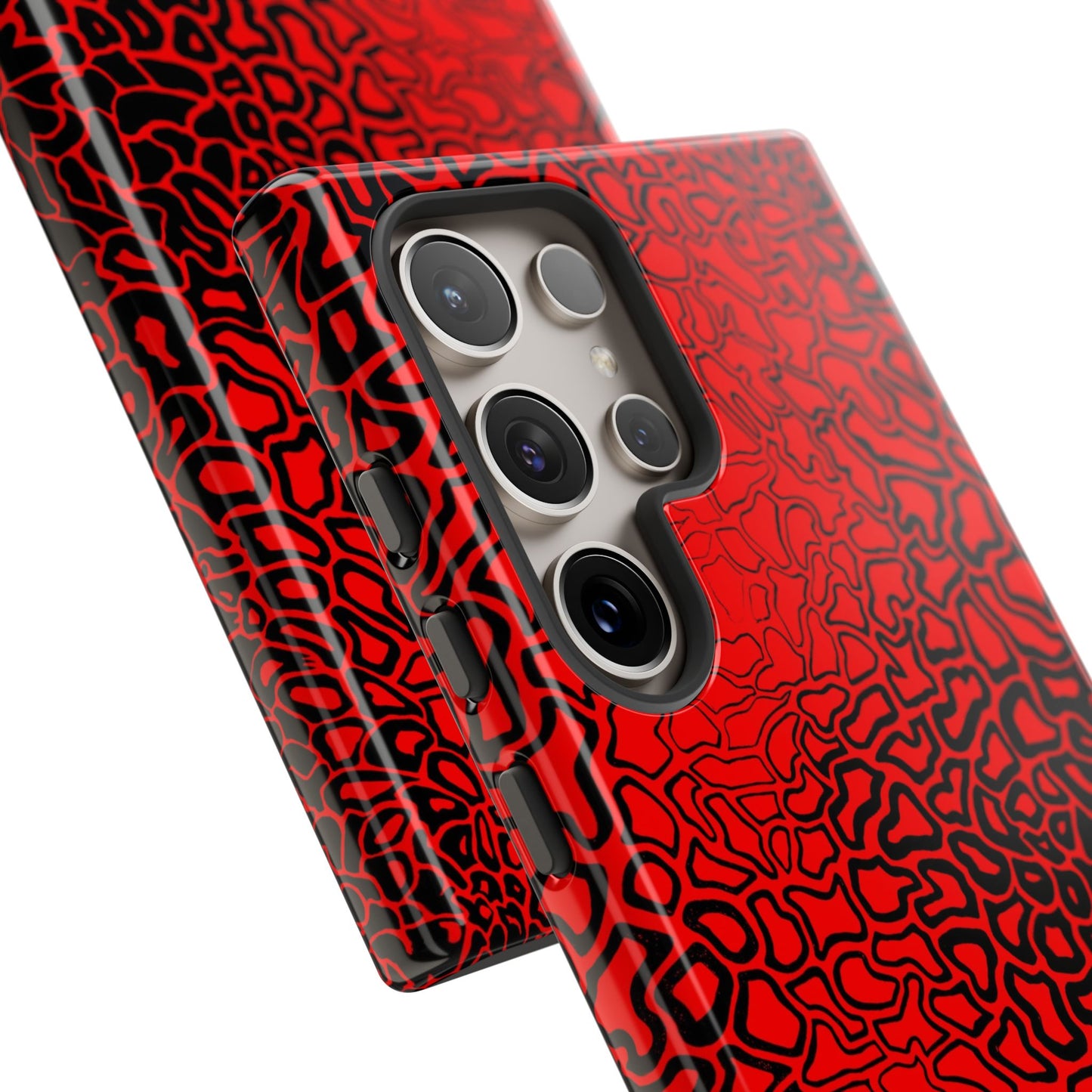 Pressure II Bold Phone Case - Tough Cases, Red Abstract Cell Phone Cover, Stylish Smartphone Protection, Unique Gift for Tech Lovers