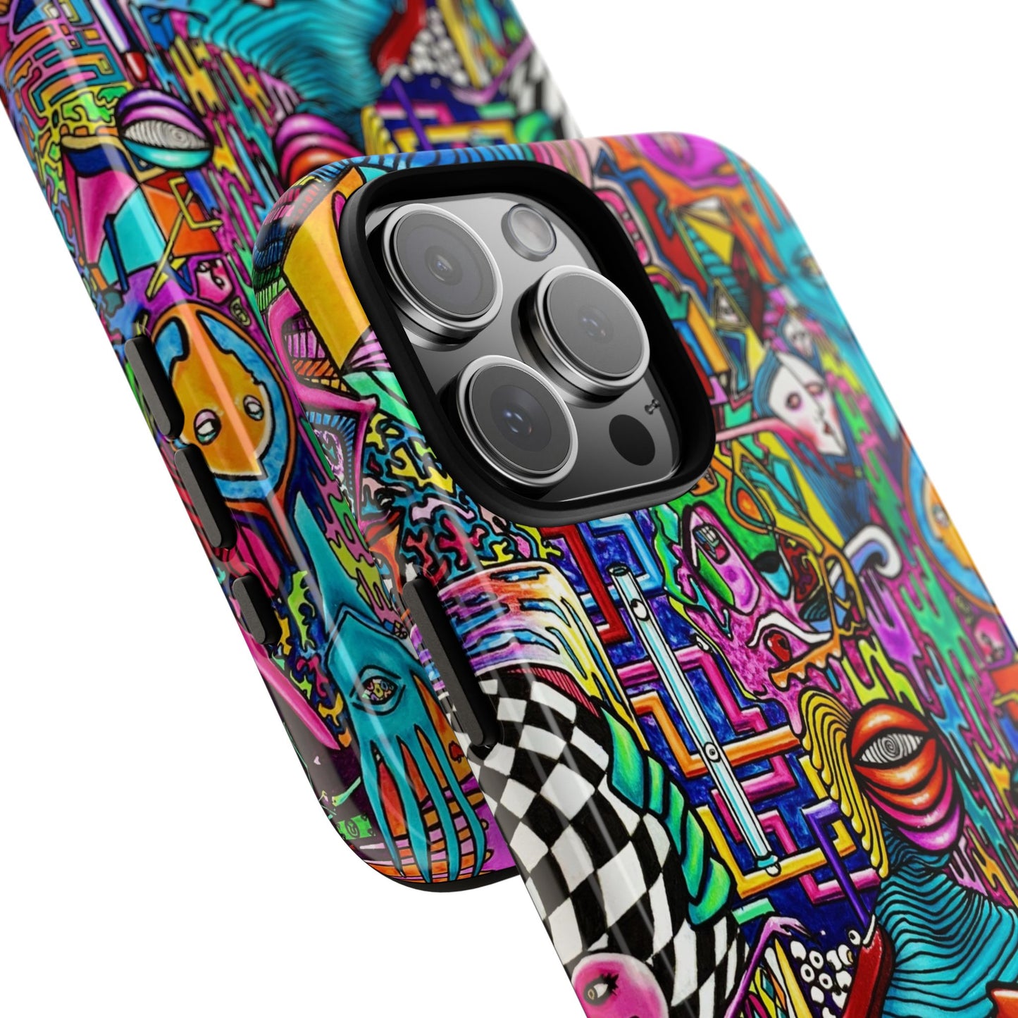 Dream World Vibrant Phone Case with Abstract Art | Tough Cases for Creative Souls, Colorful Accessories, Unique Gifts, Phone Protection, Artistic [...]