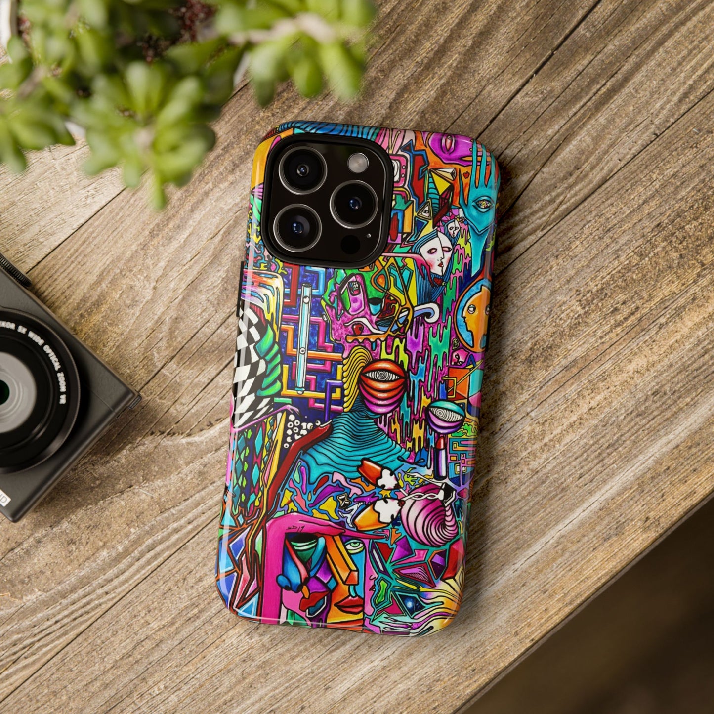 Dream World Vibrant Phone Case with Abstract Art | Tough Cases for Creative Souls, Colorful Accessories, Unique Gifts, Phone Protection, Artistic [...]