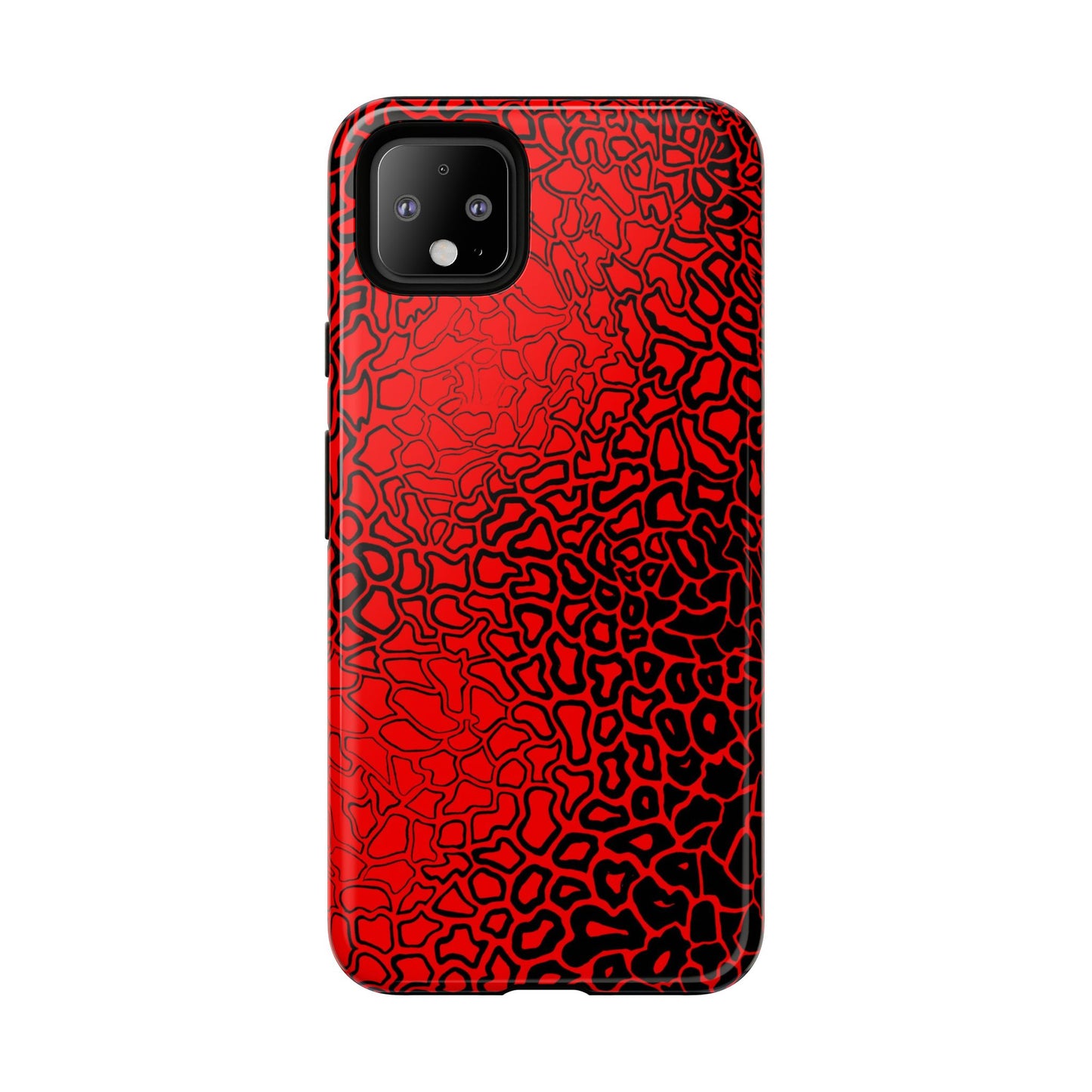 Pressure II Bold Phone Case - Tough Cases, Red Abstract Cell Phone Cover, Stylish Smartphone Protection, Unique Gift for Tech Lovers