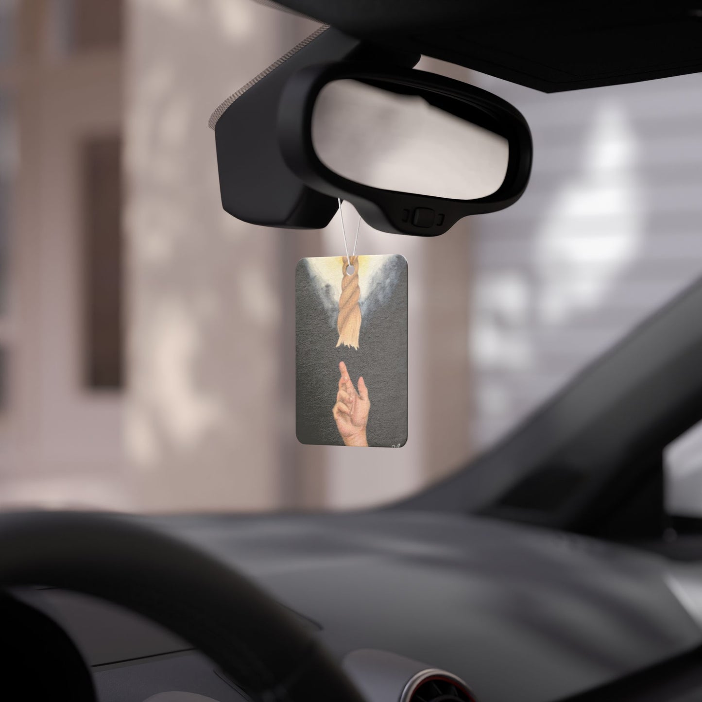 Hope/ Help Car Air Freshener, Unique Aromatic Decor for Vehicles, Gift for Car Lovers, Eco-Friendly Travel Essential, Scented Accessories