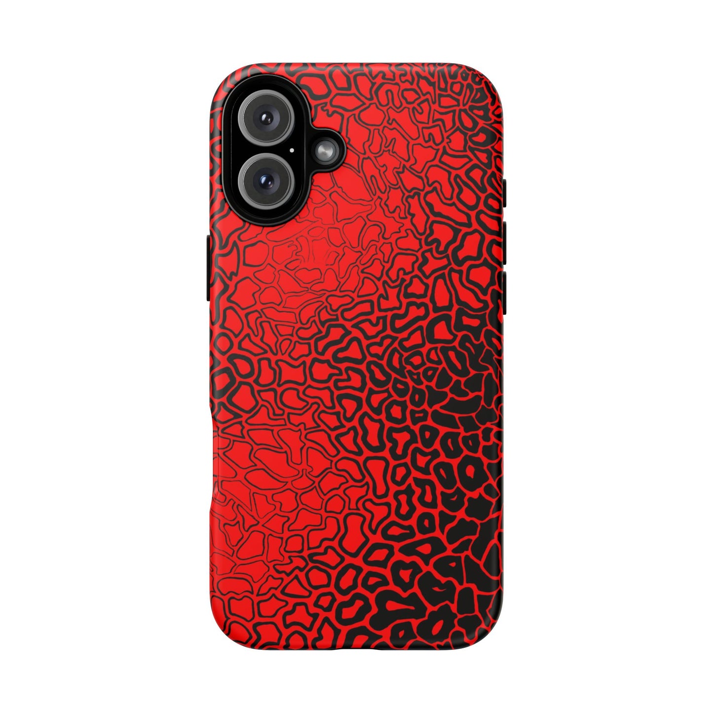 Pressure II Bold Phone Case - Tough Cases, Red Abstract Cell Phone Cover, Stylish Smartphone Protection, Unique Gift for Tech Lovers