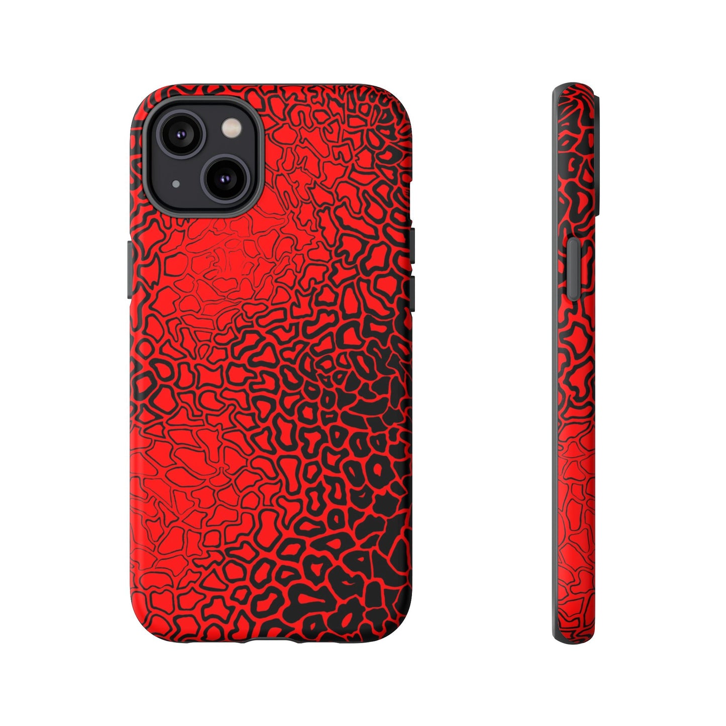 Pressure II Bold Phone Case - Tough Cases, Red Abstract Cell Phone Cover, Stylish Smartphone Protection, Unique Gift for Tech Lovers