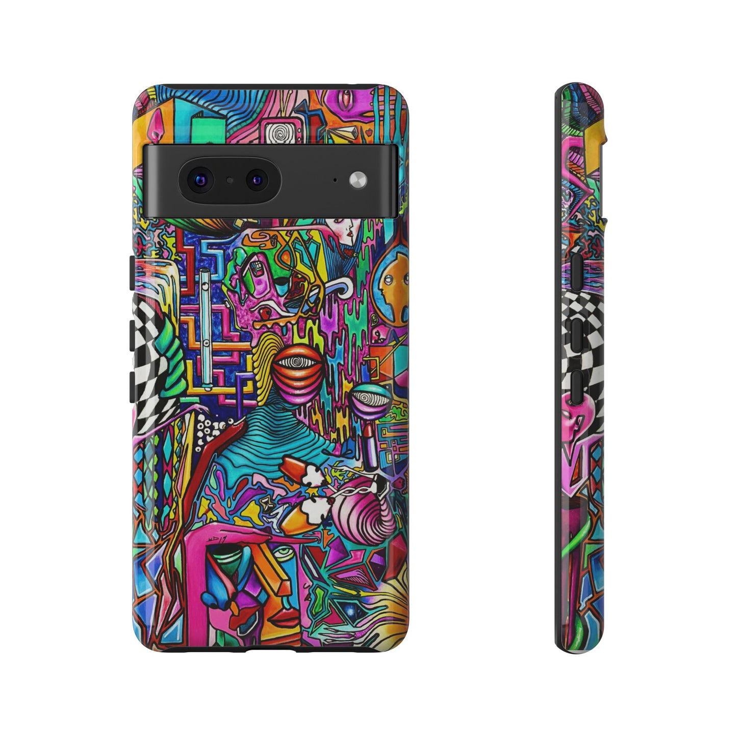 Dream World Vibrant Phone Case with Abstract Art | Tough Cases for Creative Souls, Colorful Accessories, Unique Gifts, Phone Protection, Artistic [...]