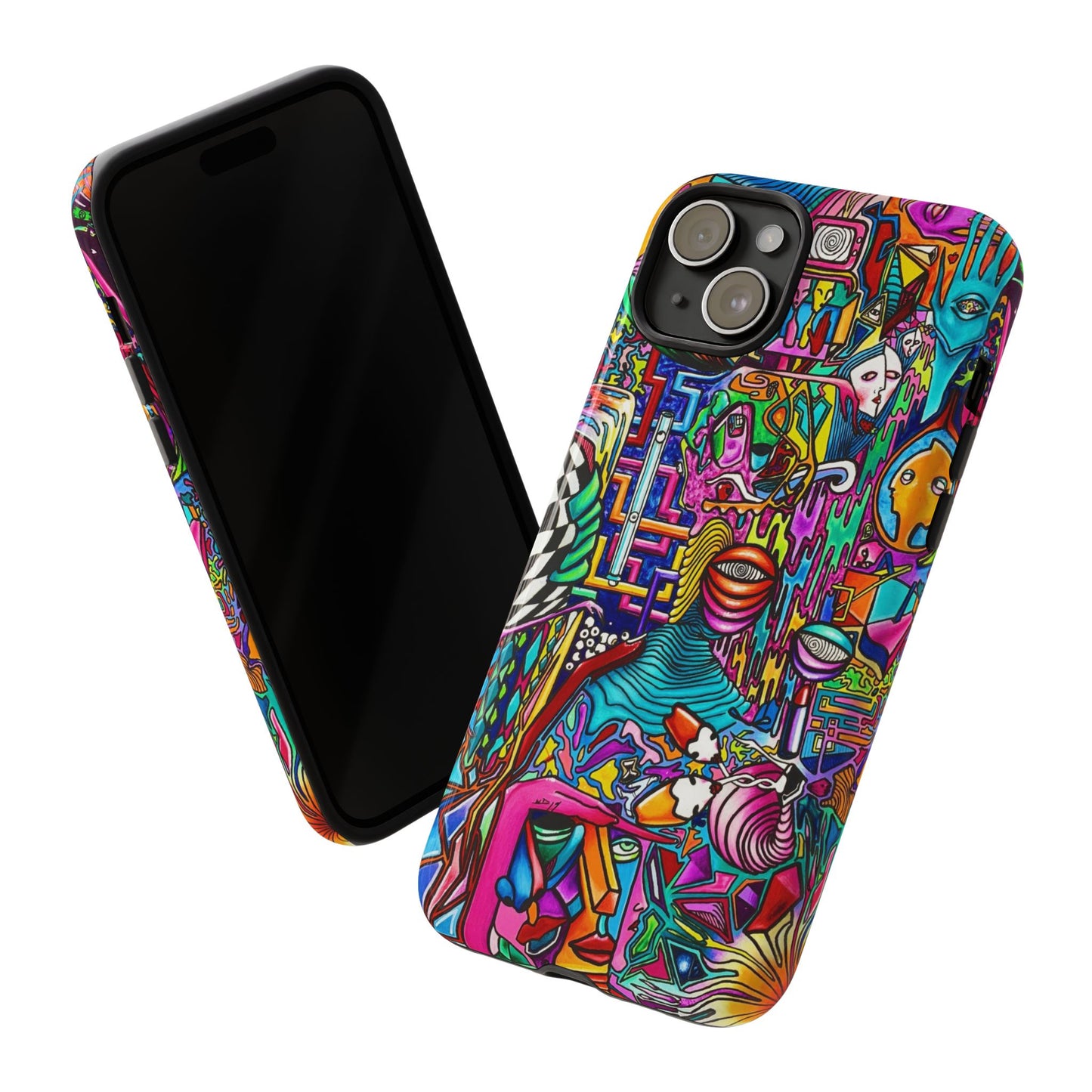 Dream World Vibrant Phone Case with Abstract Art | Tough Cases for Creative Souls, Colorful Accessories, Unique Gifts, Phone Protection, Artistic [...]