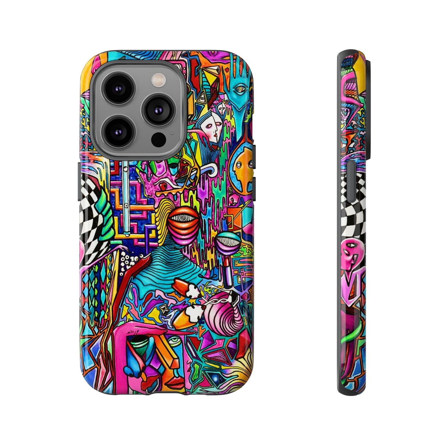 Dream World Vibrant Phone Case with Abstract Art | Tough Cases for Creative Souls, Colorful Accessories, Unique Gifts, Phone Protection, Artistic [...]