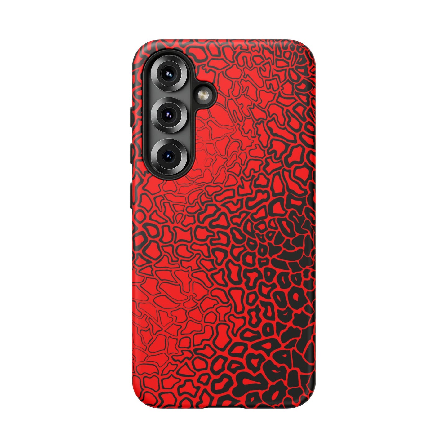 Pressure II Bold Phone Case - Tough Cases, Red Abstract Cell Phone Cover, Stylish Smartphone Protection, Unique Gift for Tech Lovers