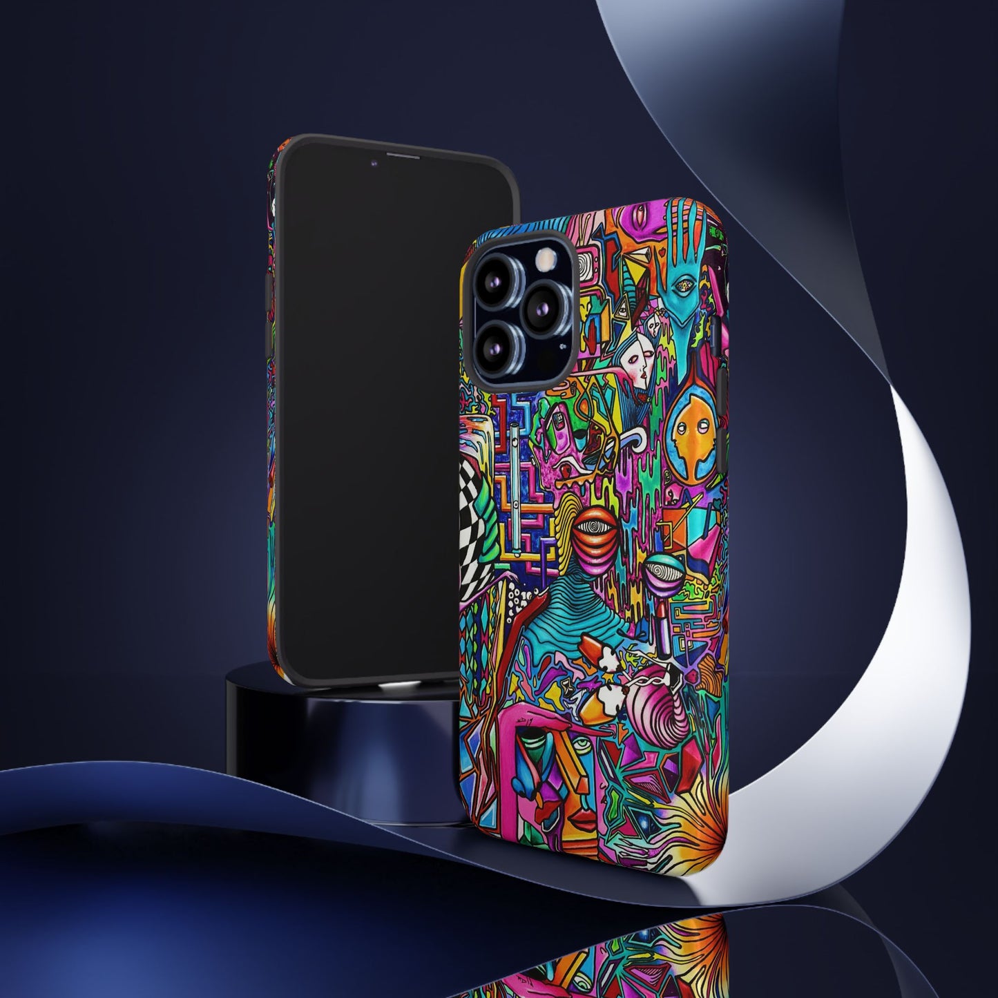Dream World Vibrant Phone Case with Abstract Art | Tough Cases for Creative Souls, Colorful Accessories, Unique Gifts, Phone Protection, Artistic [...]