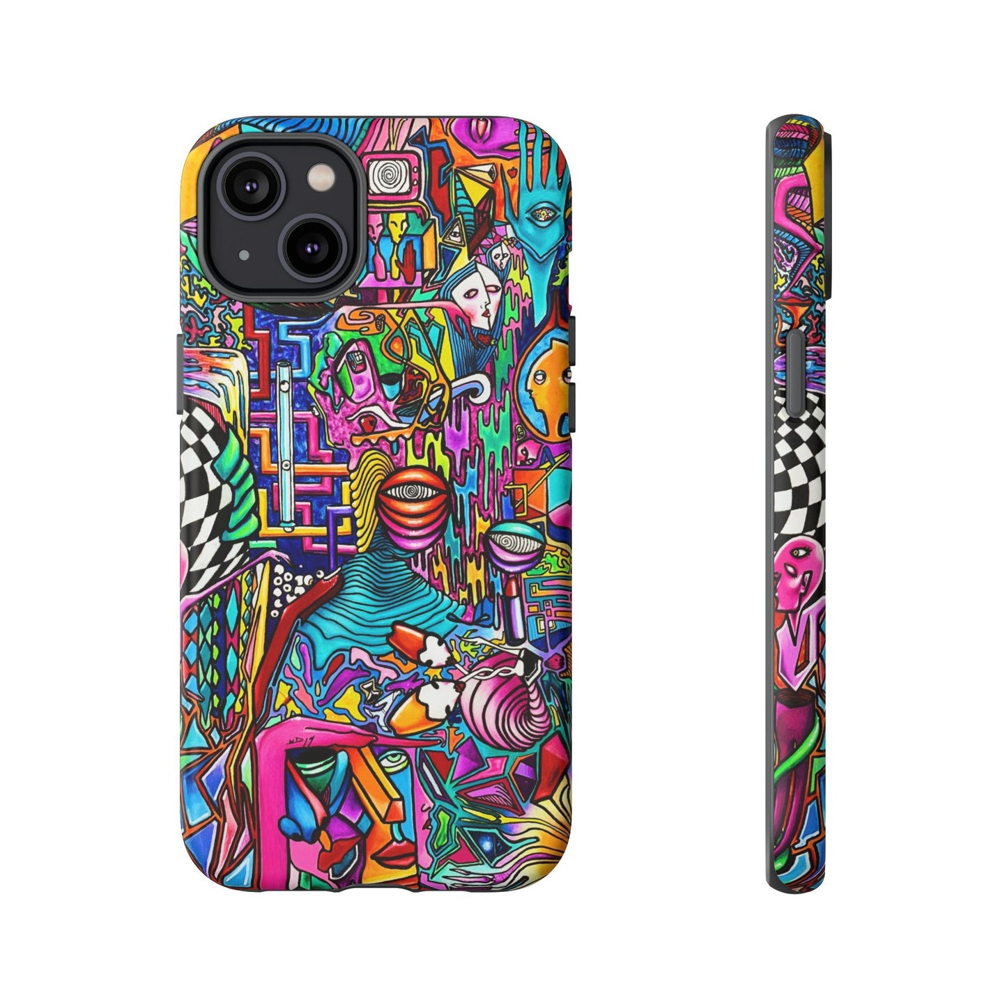 Dream World Vibrant Phone Case with Abstract Art | Tough Cases for Creative Souls, Colorful Accessories, Unique Gifts, Phone Protection, Artistic [...]