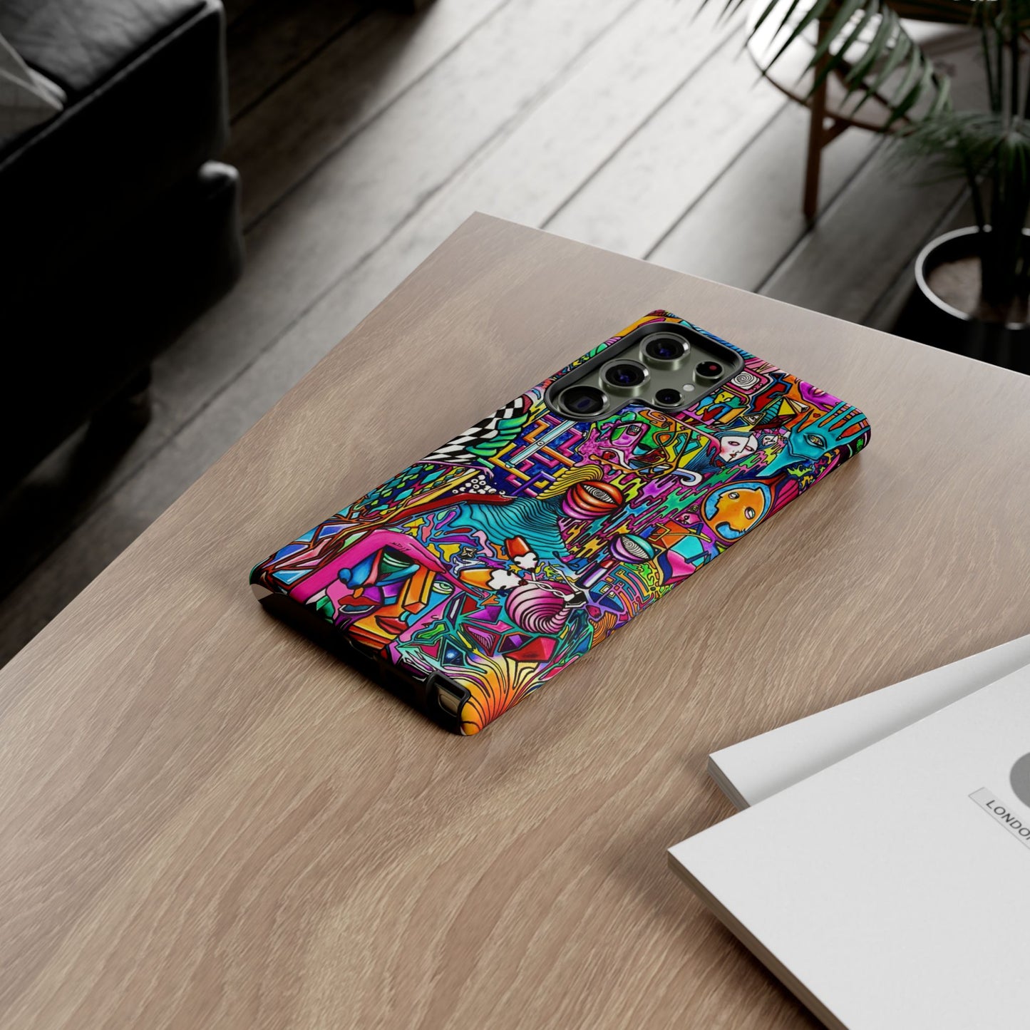 Dream World Vibrant Phone Case with Abstract Art | Tough Cases for Creative Souls, Colorful Accessories, Unique Gifts, Phone Protection, Artistic [...]