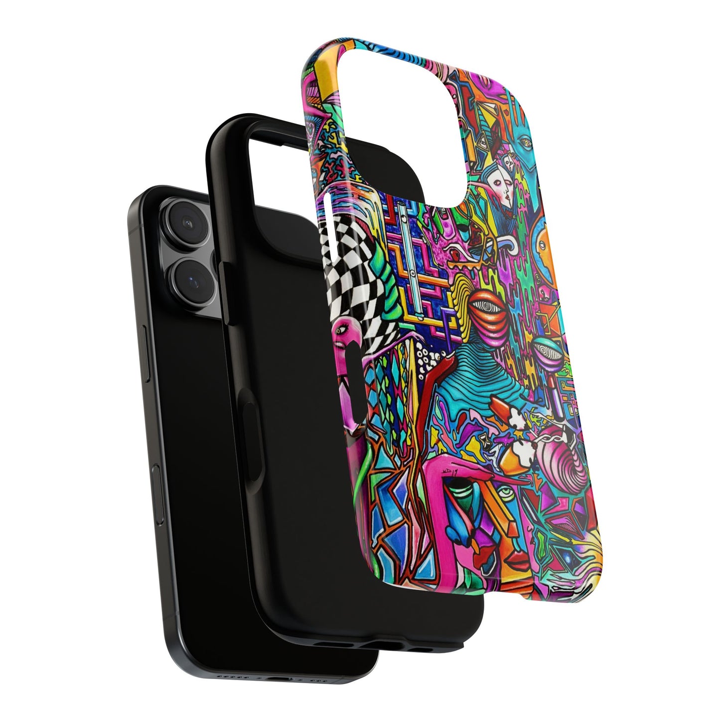 Dream World Vibrant Phone Case with Abstract Art | Tough Cases for Creative Souls, Colorful Accessories, Unique Gifts, Phone Protection, Artistic [...]