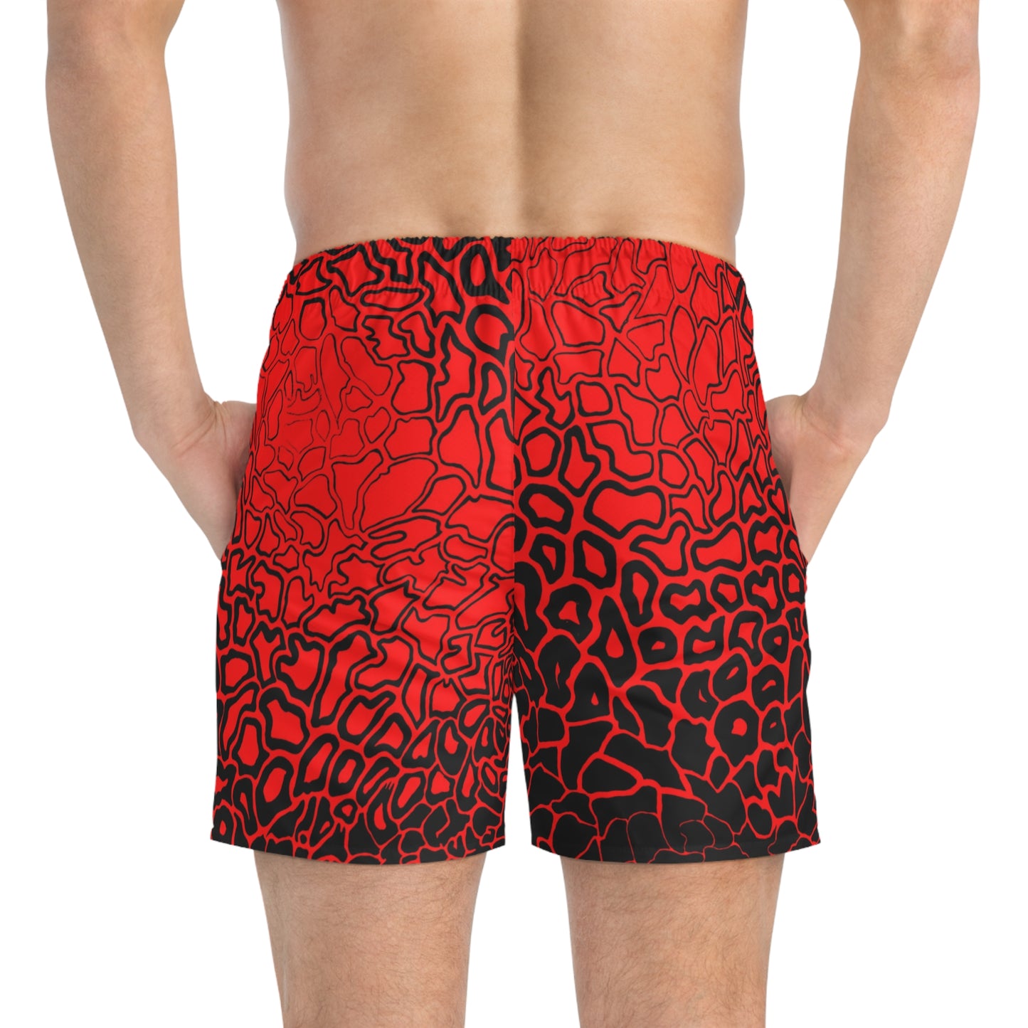 Pressure Bold Abstract Swim Trunks, Vibrant Beachwear, Summer Essentials, Pool Parties, Vacation Outfits, Relaxation Gear