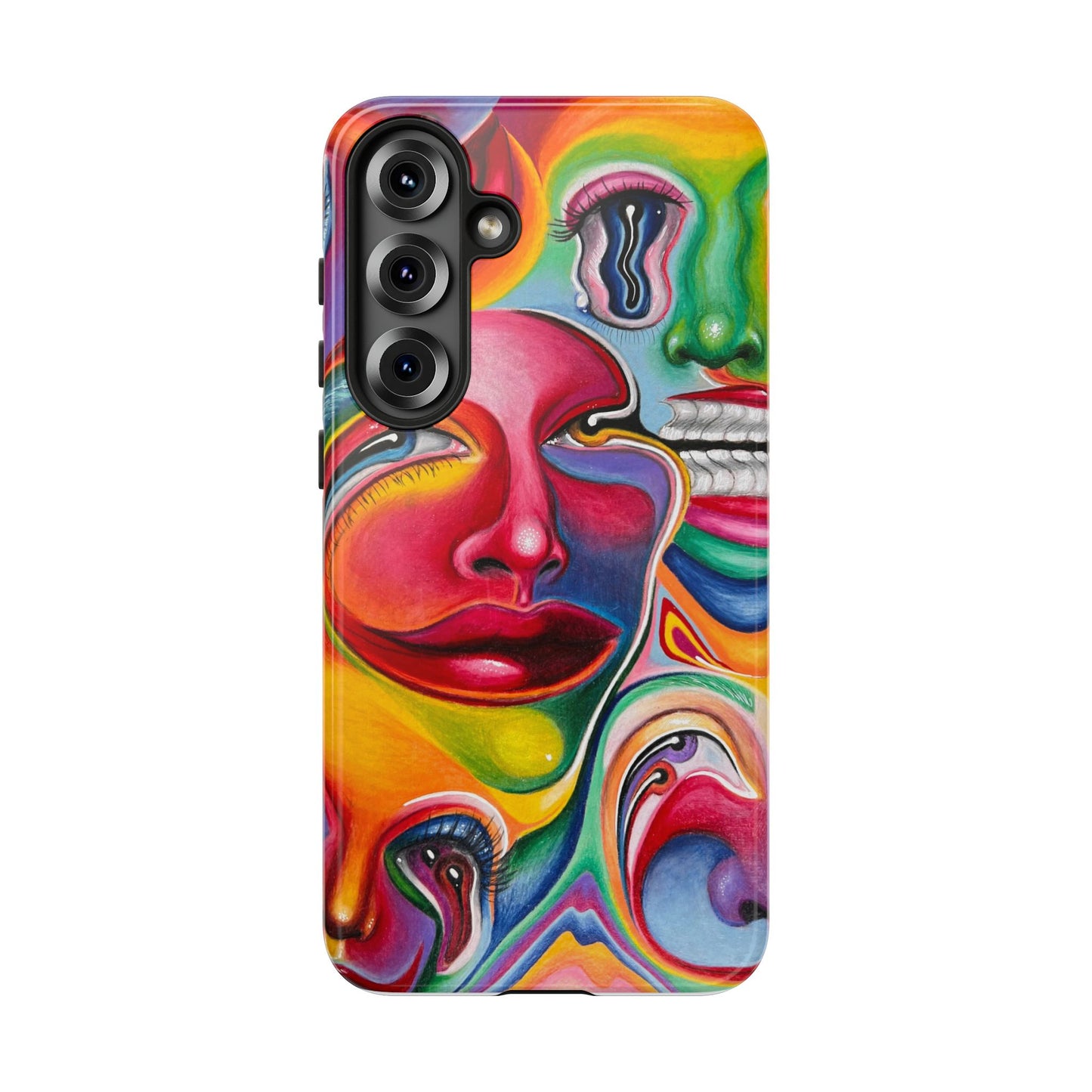 Melting ~ Trippy Phone Case Vibrant Art Phone Case | Colorful Abstract Design